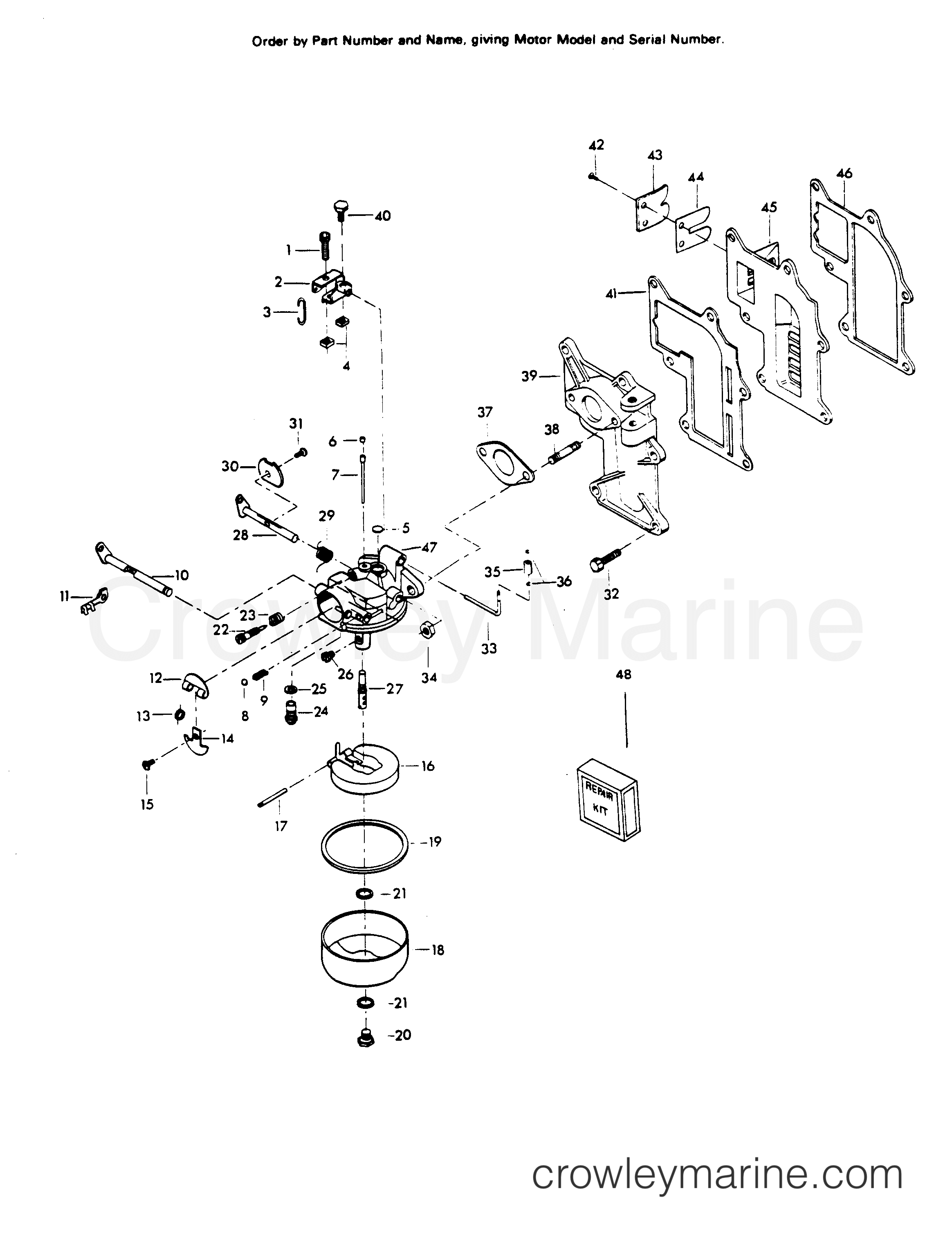 1979 Outboard 12 - H0121B79A - FUEL SYSTEM