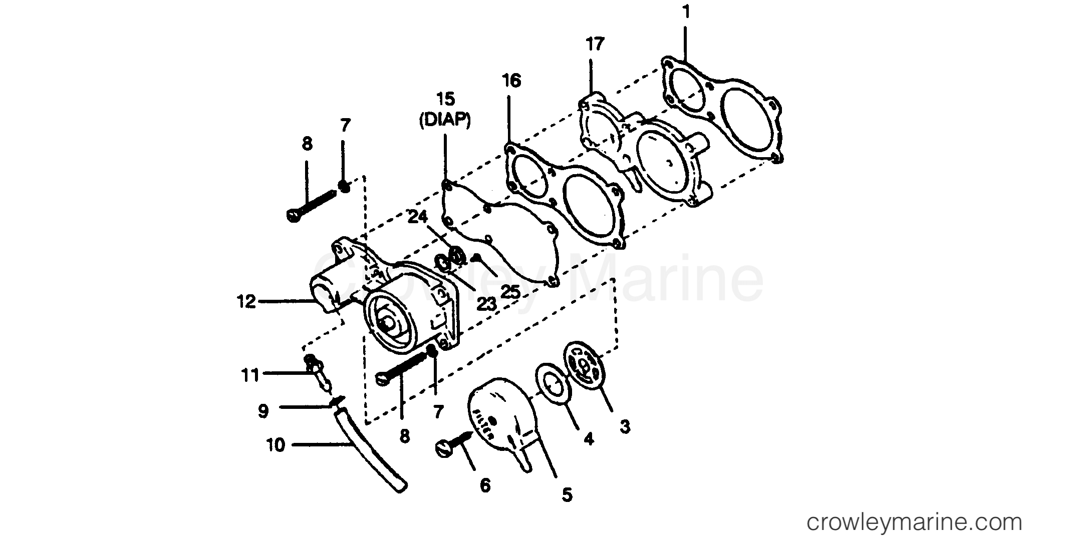 1989 Outboard 35 - 357F9C [Force] - FUEL PUMP