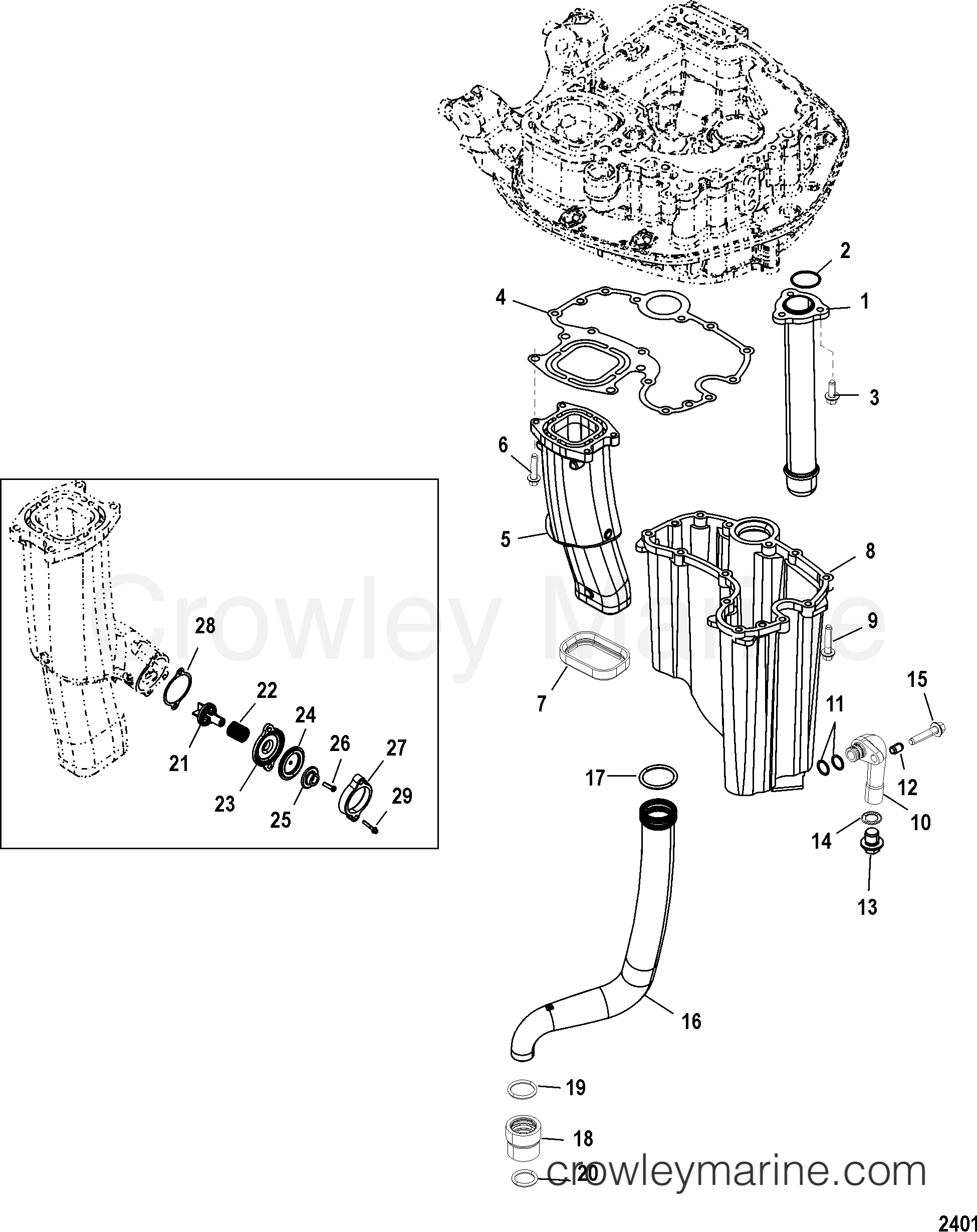 2006 Outboard 200 [XL 4] - 7200V23ID - ADAPTOR PLATE-LOWER