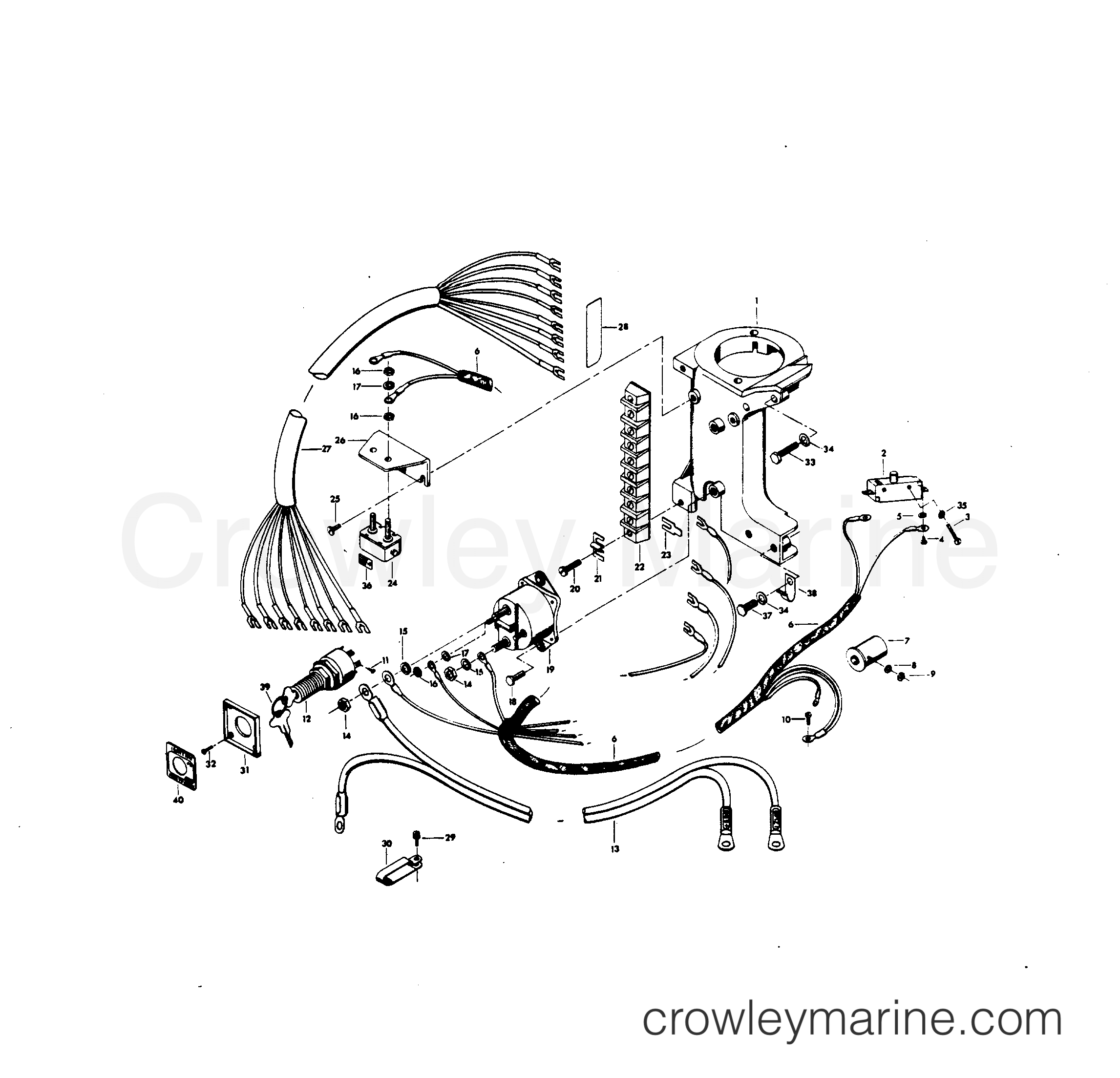 1980 Outboard 30 - H0306H80C - ELECTRICAL COMPONENTS