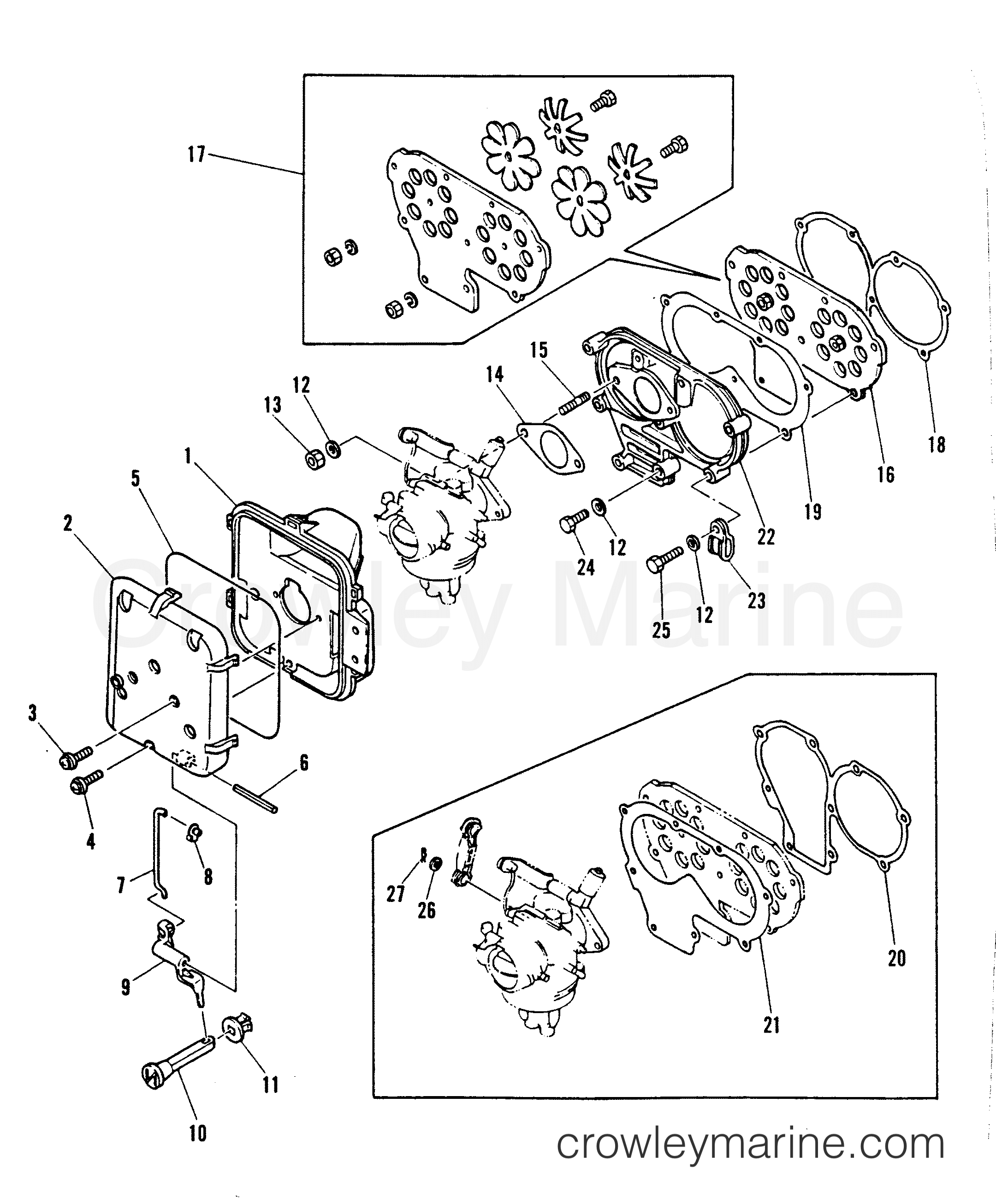 Serial Range Outboard 30A - 689-250101 AND UP [E] - INTAKE MANIFOLD