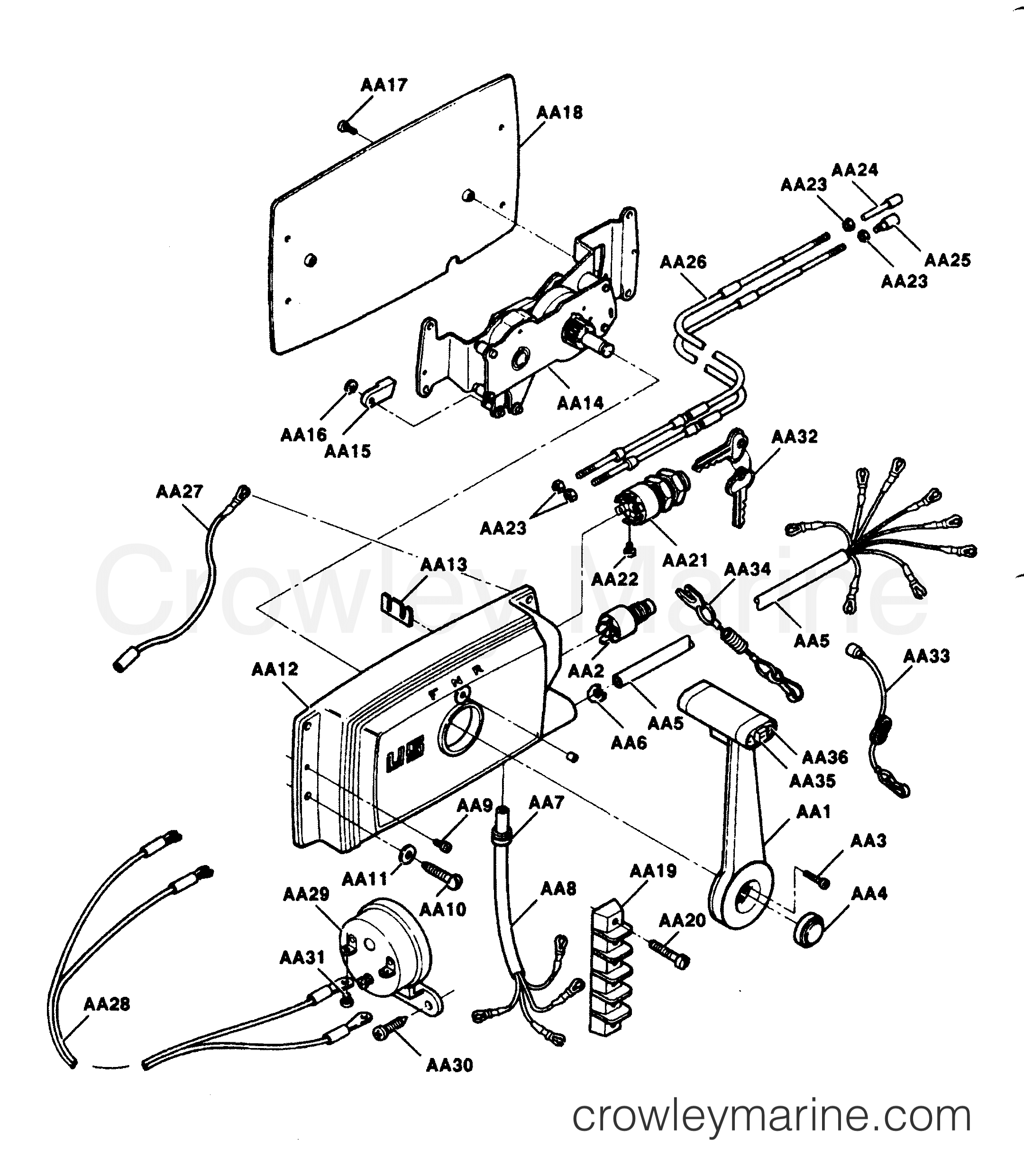 1991 Outboard 50 - 507X91C [Force] - REMOTE CONTROL
