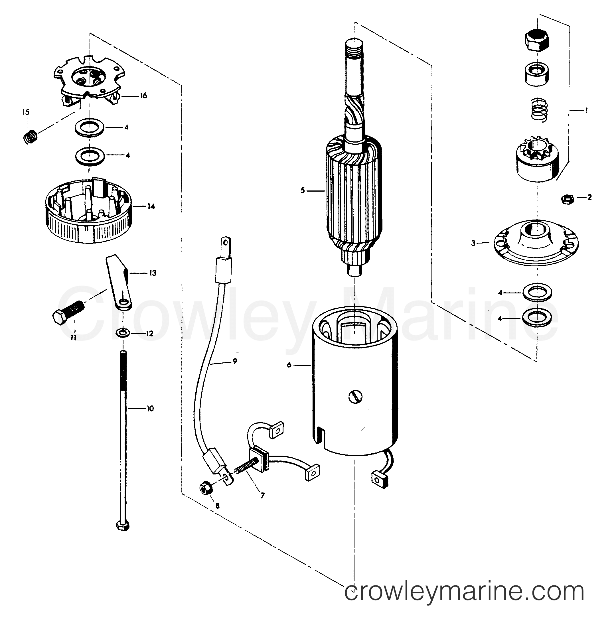 1980 Outboard 100 - H1008H80A - STARTER