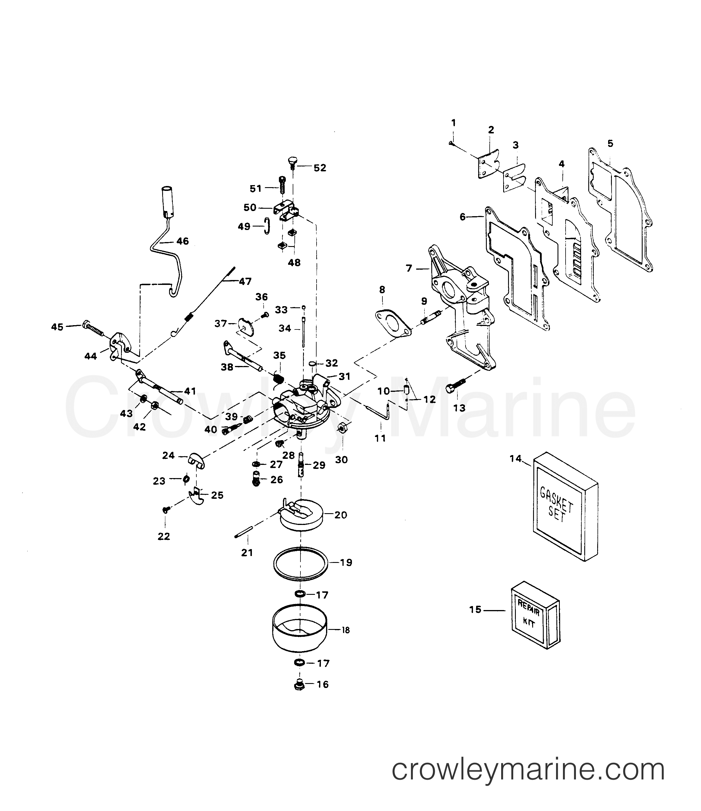 1981 Outboard 9.9 - H0095B81G - FUEL SYSTEM