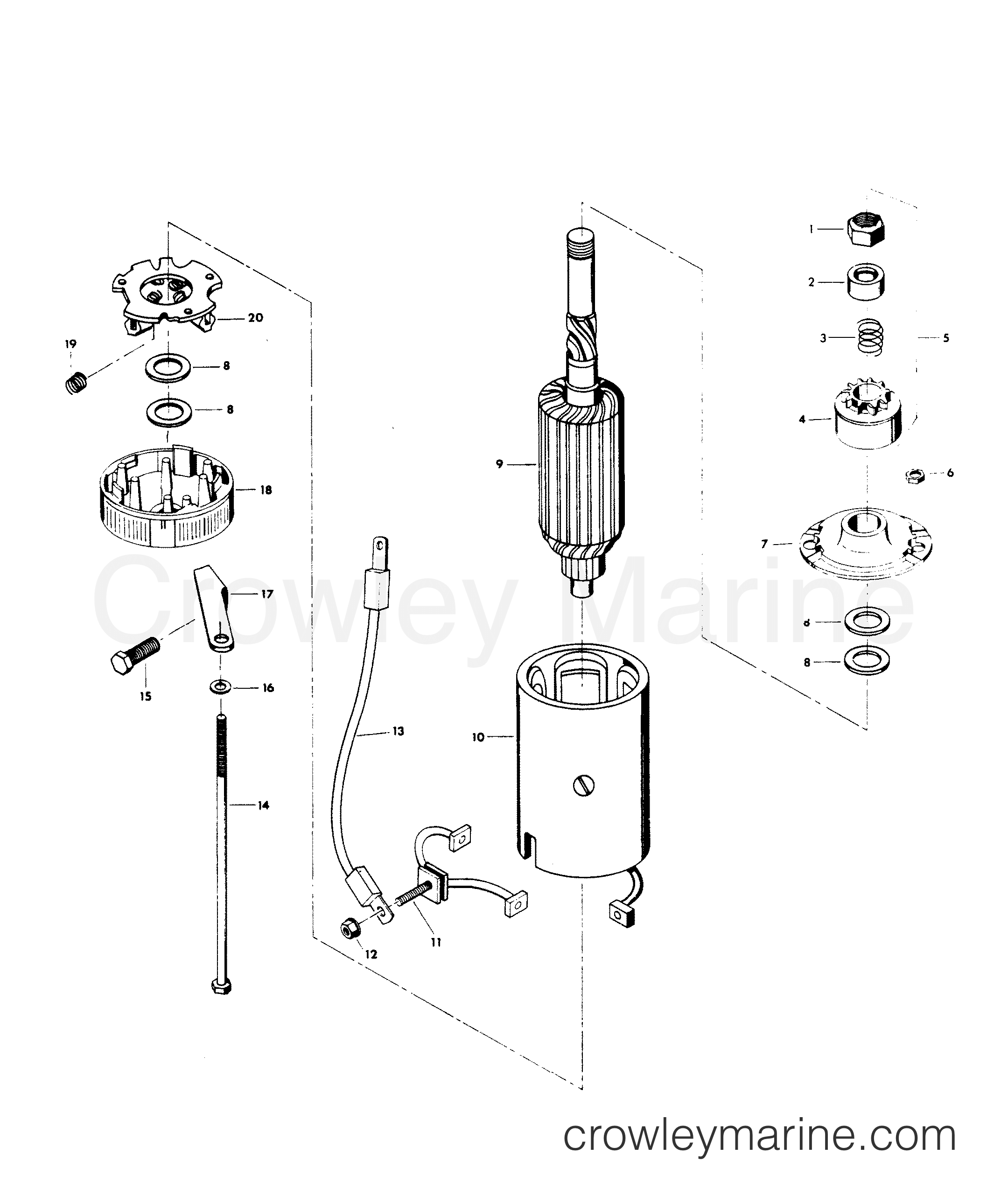 1979 Outboard 140 - H1407B79B - STARTER