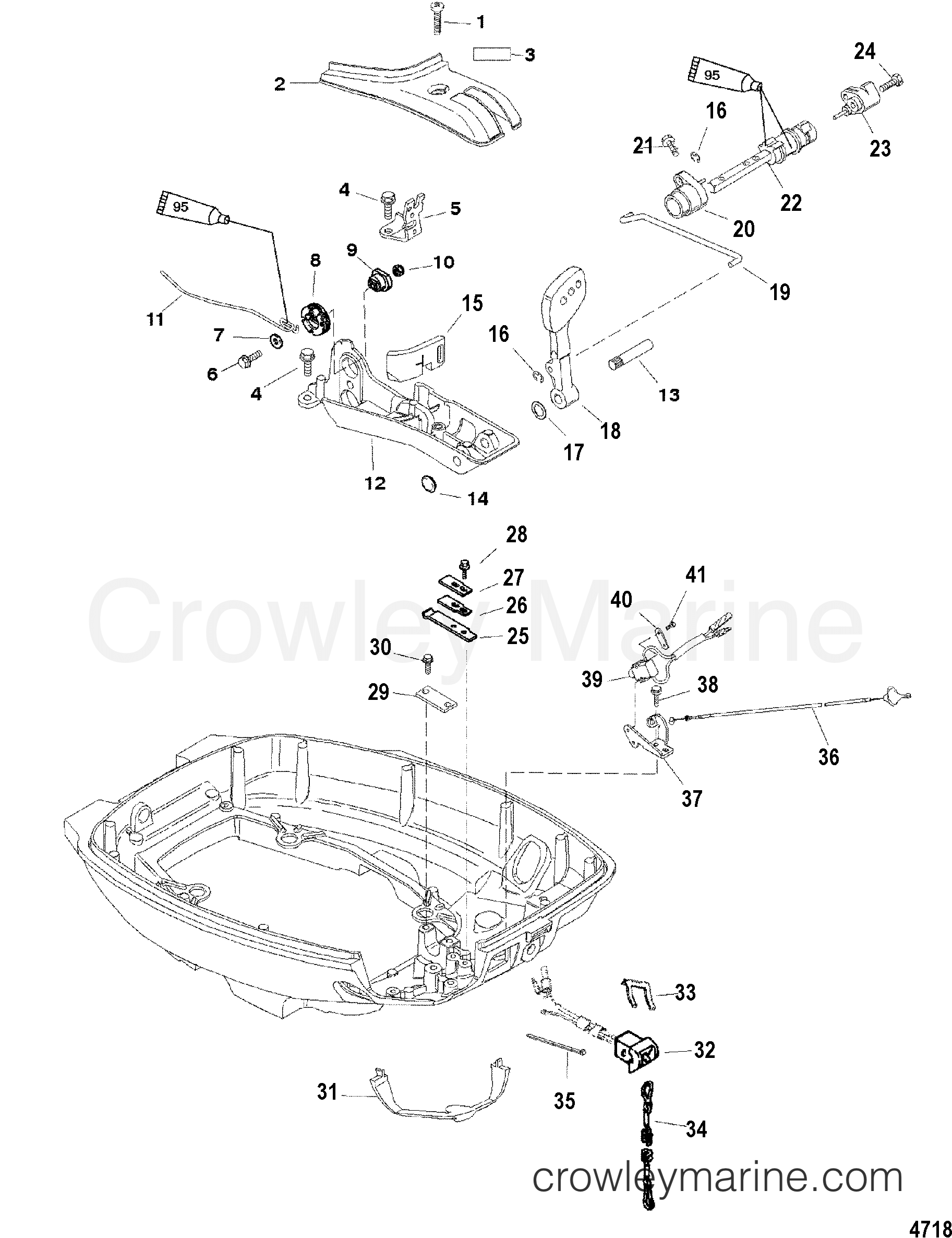2006 Outboard 13.5 [ML 4] - 7F13213UB - THROTTLE/SHIFT LINKAGE(HANDLE MODELS)