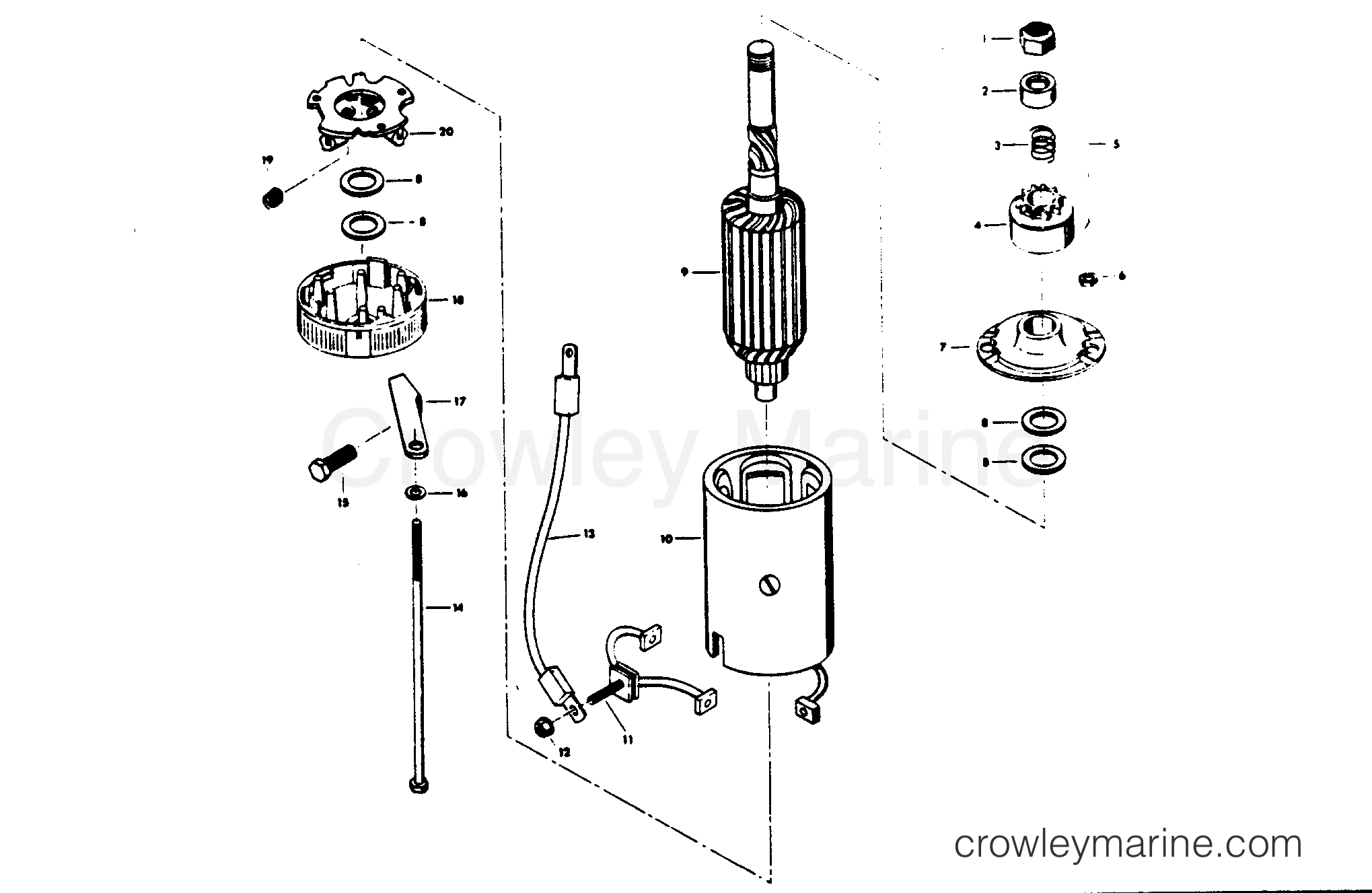 1978 Outboard 140 - 1409B8A - STARTER