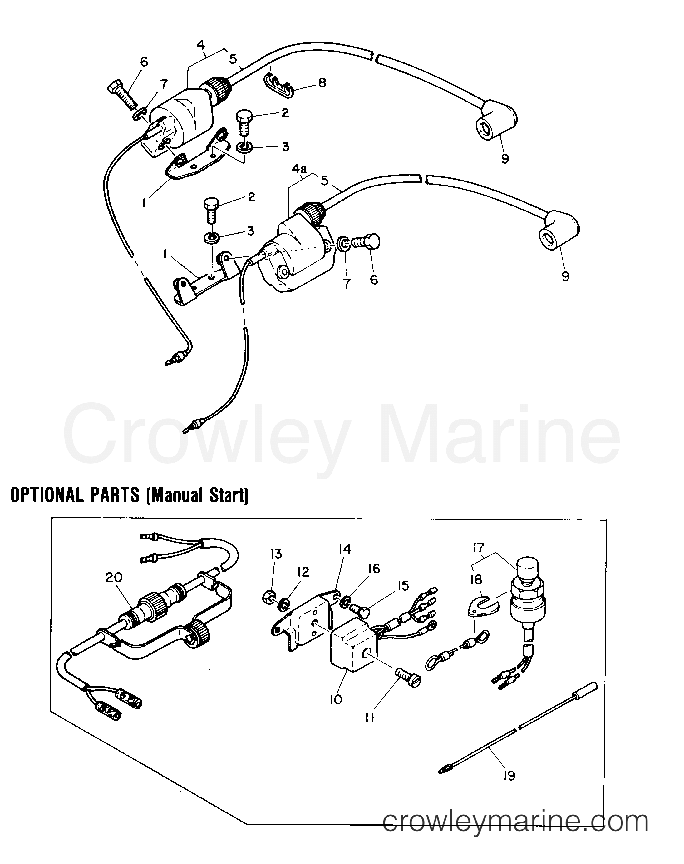 Serial Range Outboard 28 - 664-25800 AND BELOW [E] - ELECTRICAL
