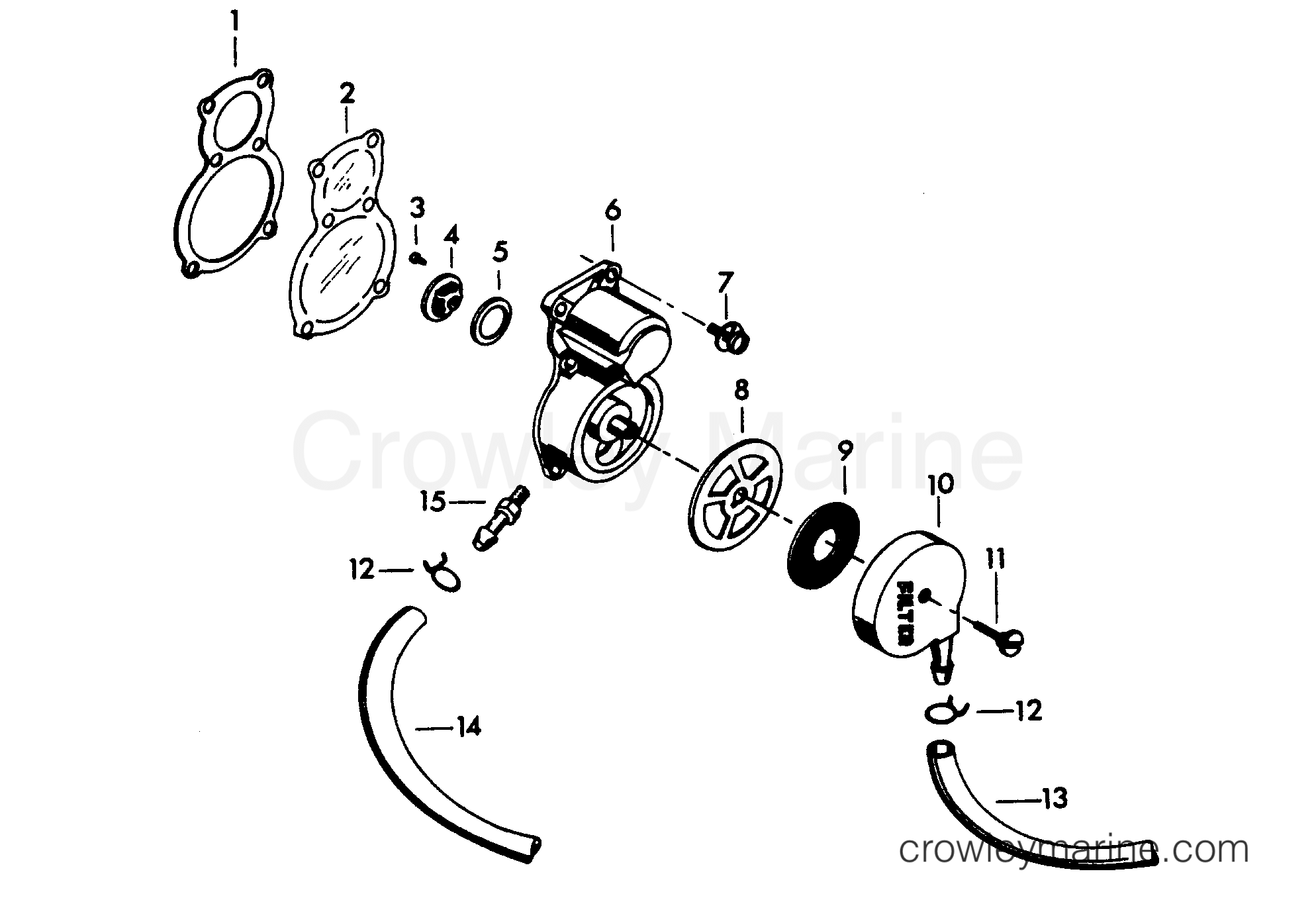 1976 Outboard 35 - 356BK - FUEL PUMP