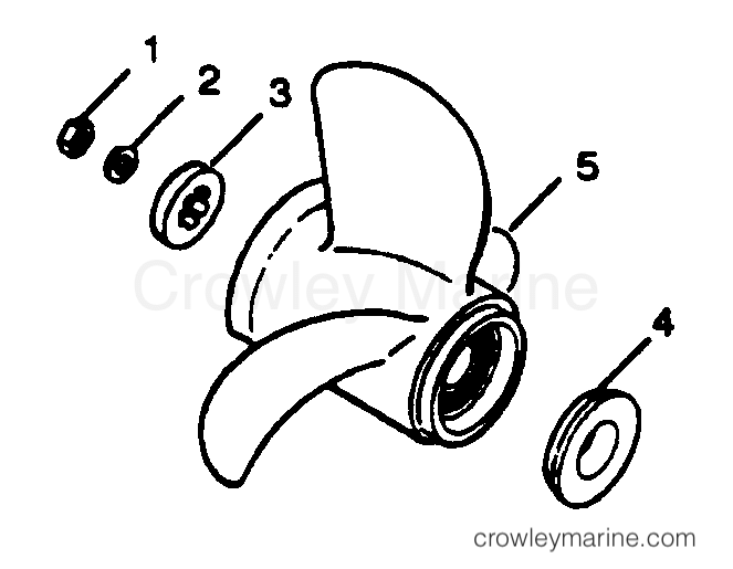 1989 Outboard 85 - 856A9A [Force] - FLARED HUB PROP