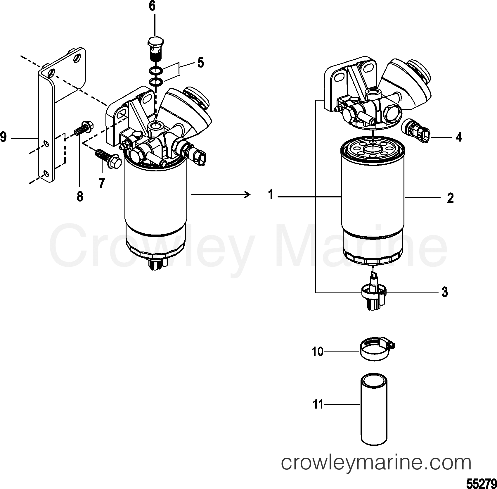 2014 Inboard Engine 2.0L [EI 170] - 30200073U - FUEL FILTER ASSEMBLY