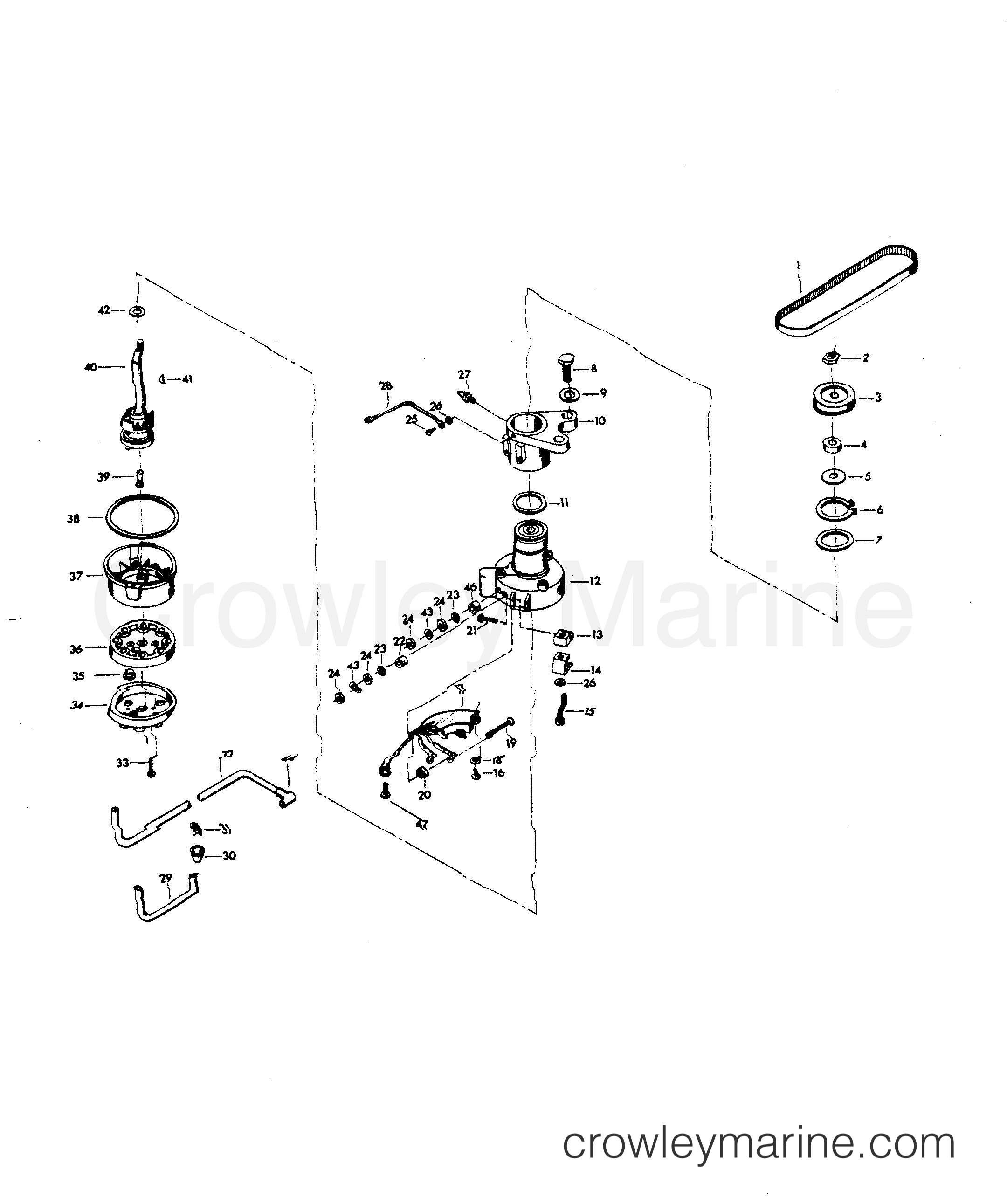1981 Outboard 140 - H1406H81D - DISTRIBUTOR