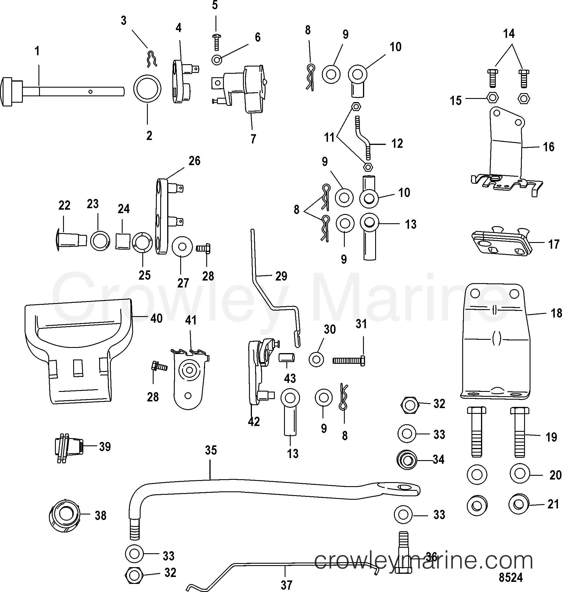2006 Outboard 9.9 [ELH 4] - 7F10312ZA - CONVERSION KIT, 895284A02