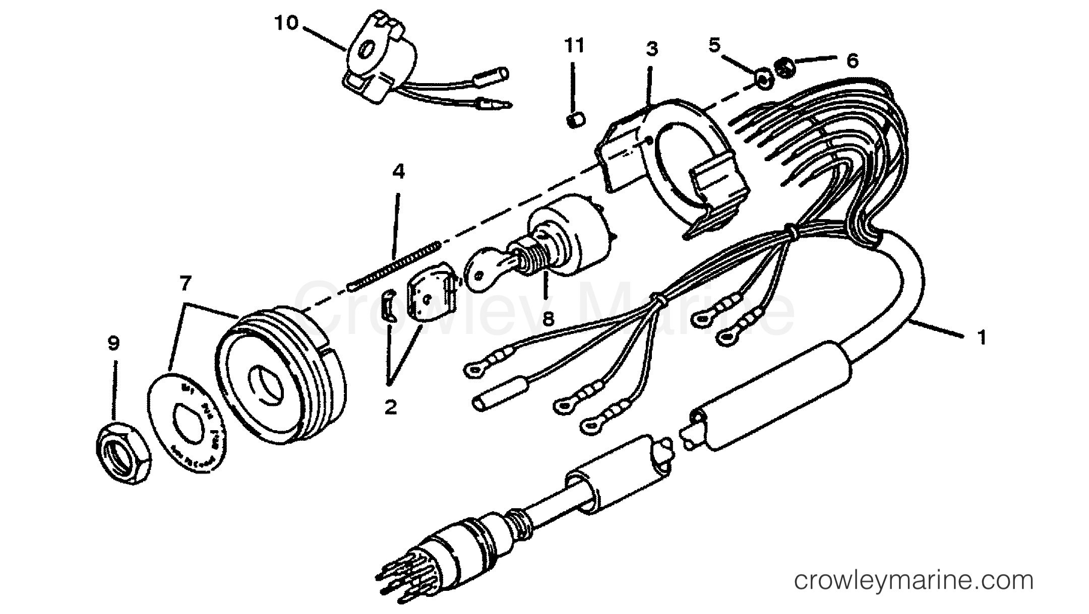 1997 Race Outboard 225 [PRO-MAX] - 1925302TH - KEY SWITCH ASSEMBLY