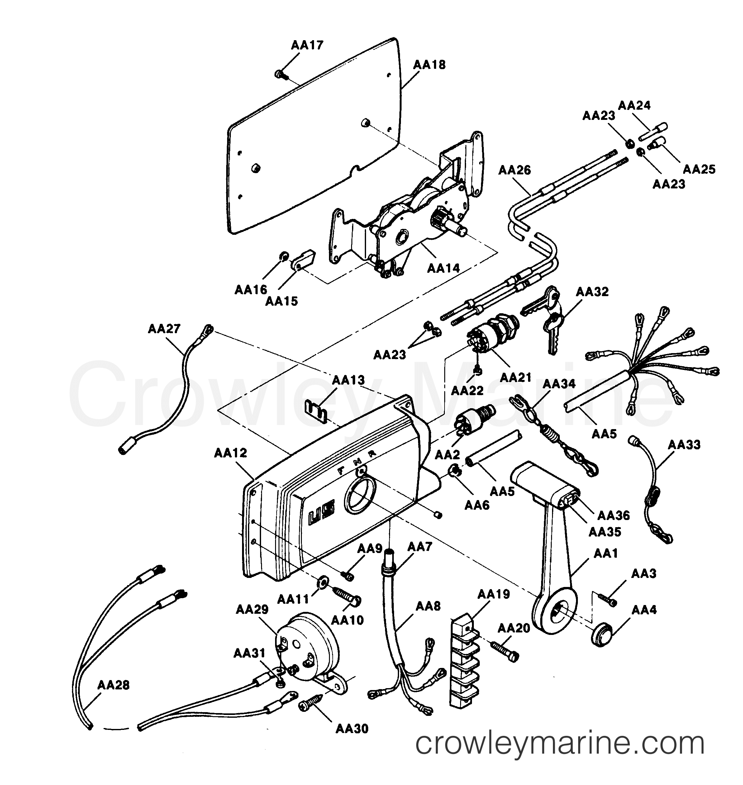 1991 Outboard 35 - 357P91B [Force] - REMOTE CONTROL