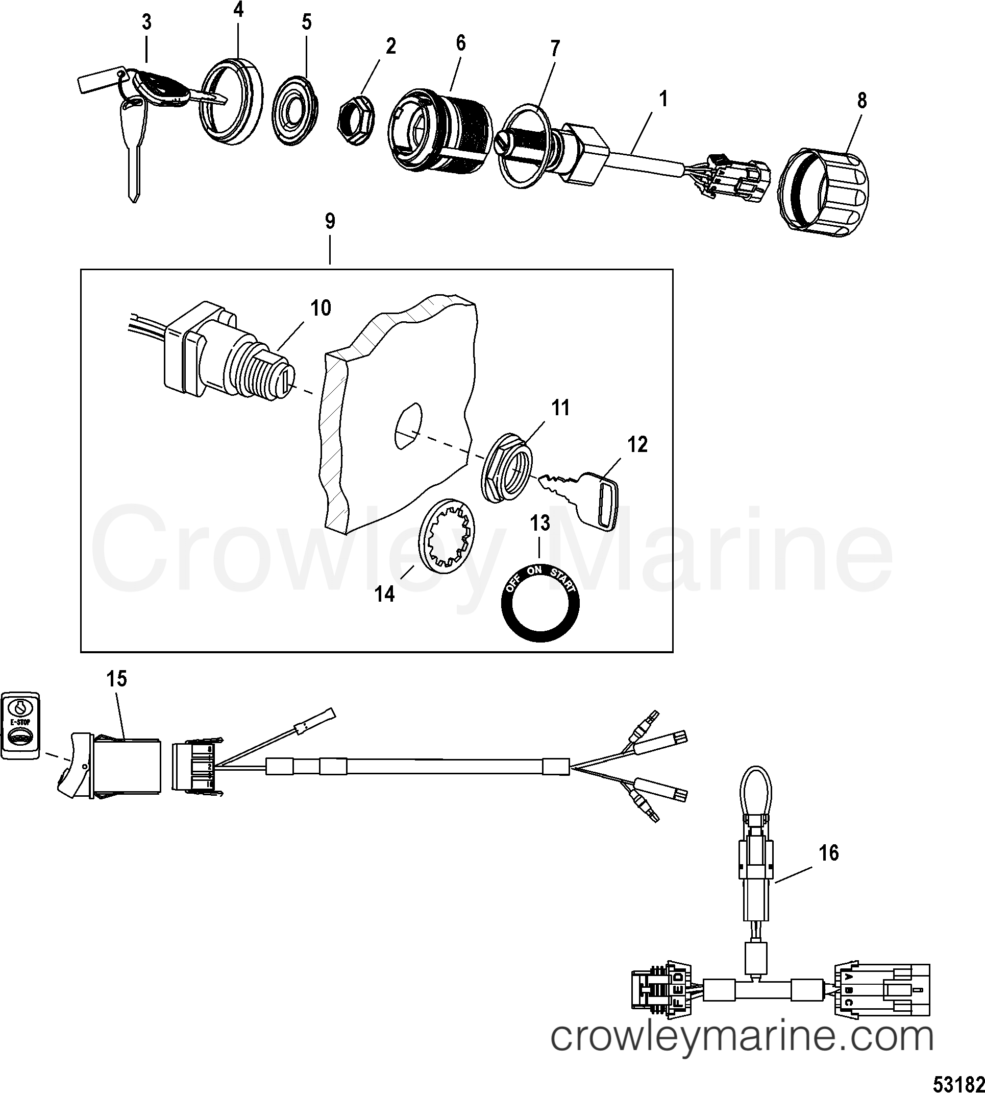 KEY SET-832 Mercury 897716832