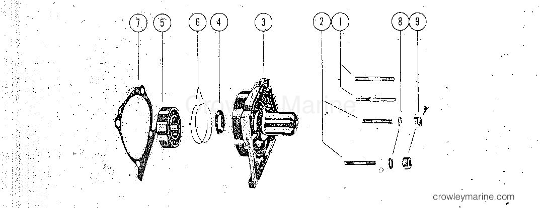 All Years Outboard MARK 20H - All Models - CRANKCASE BOTTOM ASSEMBLY