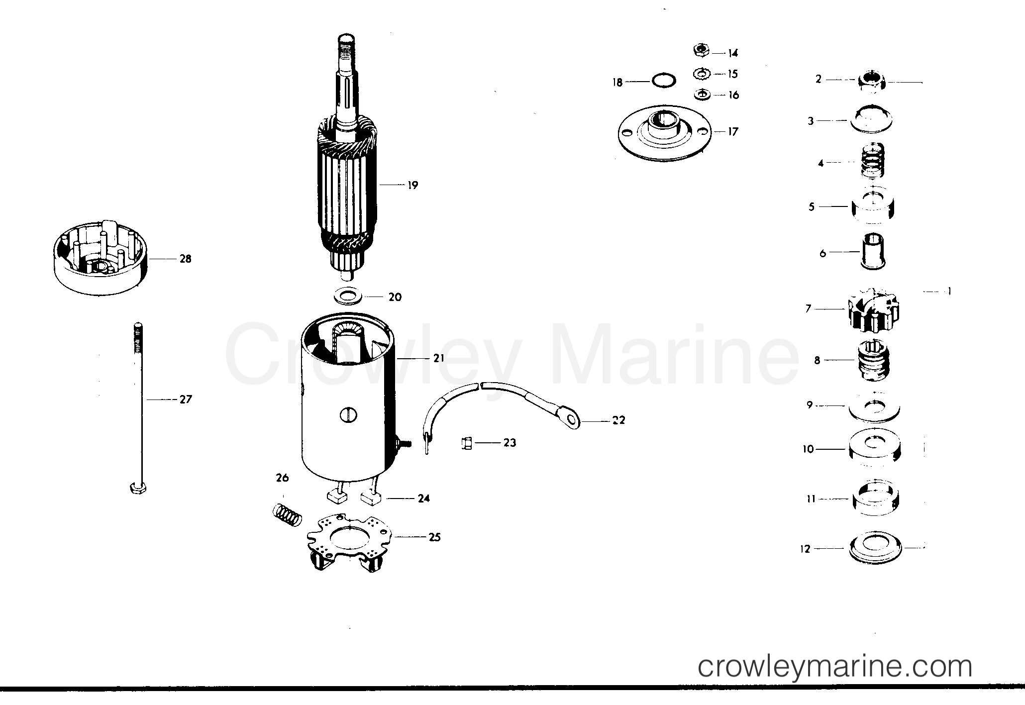 1976 Outboard 55 - 558BG - STARTER