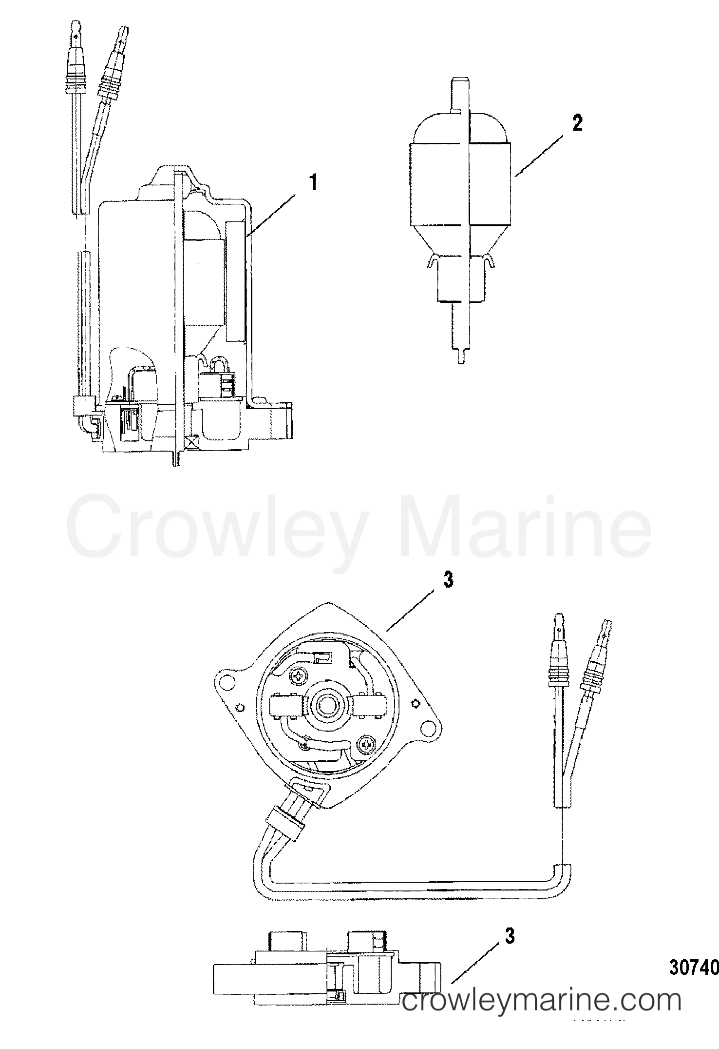 2000 Outboard 200EFI [L] - 7200413JS - POWER TRIM MOTOR(REMOVEABLE PUMP HOUSING)