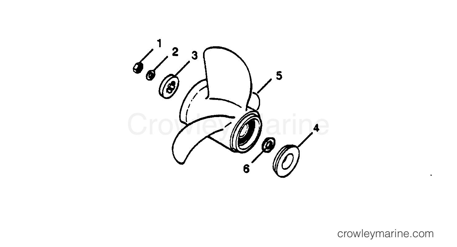 1989 Outboard 85 - 856A9H [Force] - FLARED HUB PROP