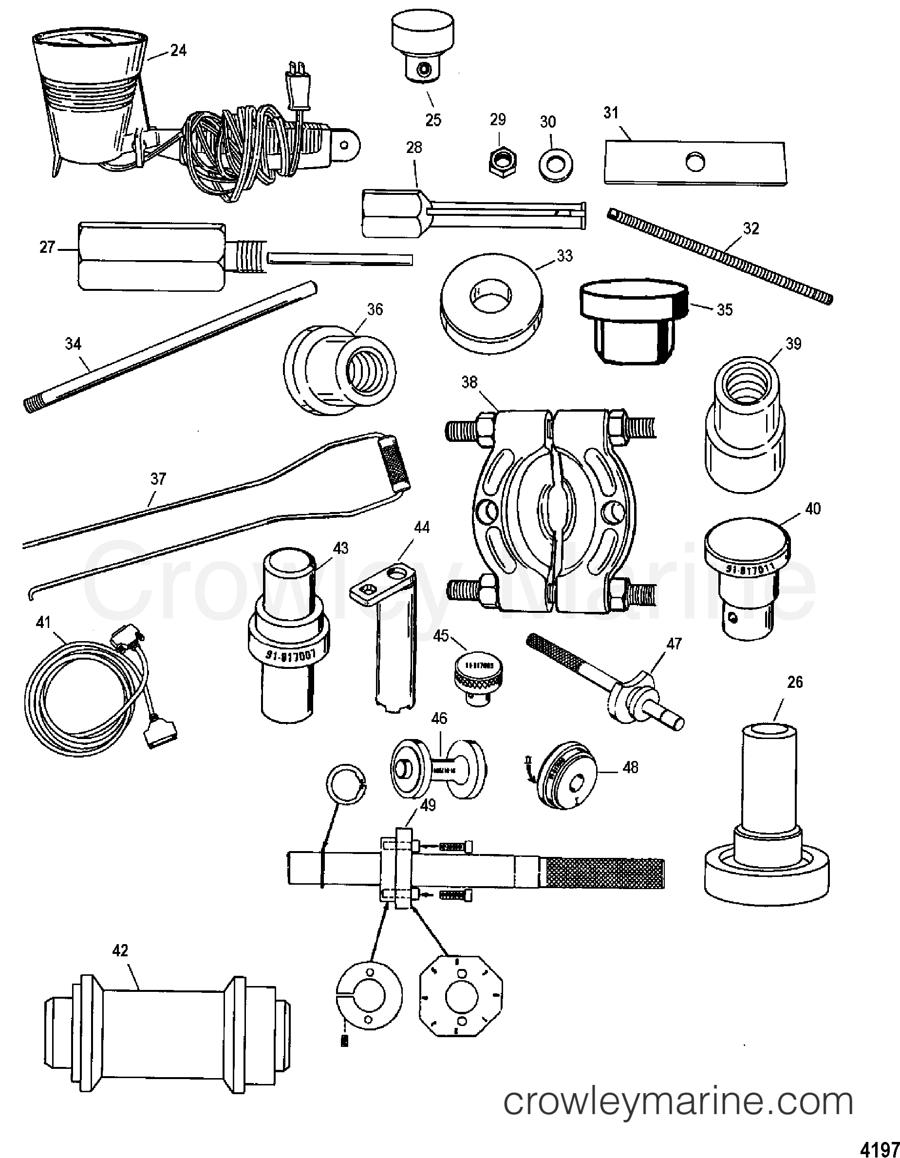Serial Range Outboard 30 EFI (3 CYL.)(4-STROKE) - 1C109093 & Up - TOOLS 2