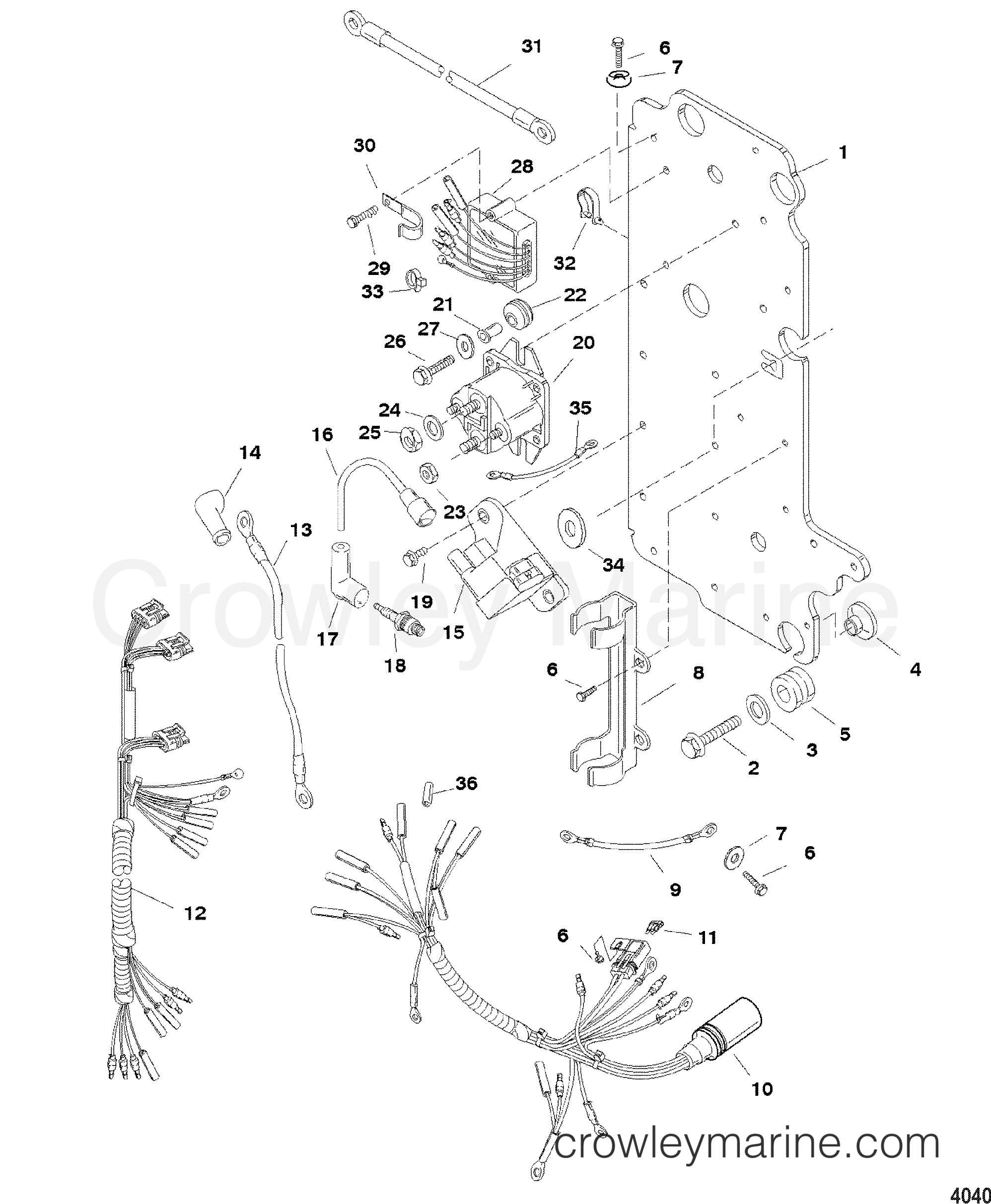 1999 Outboard 115 [ELPTO] - 7115412HB - ELECTRICAL COMPONENTS