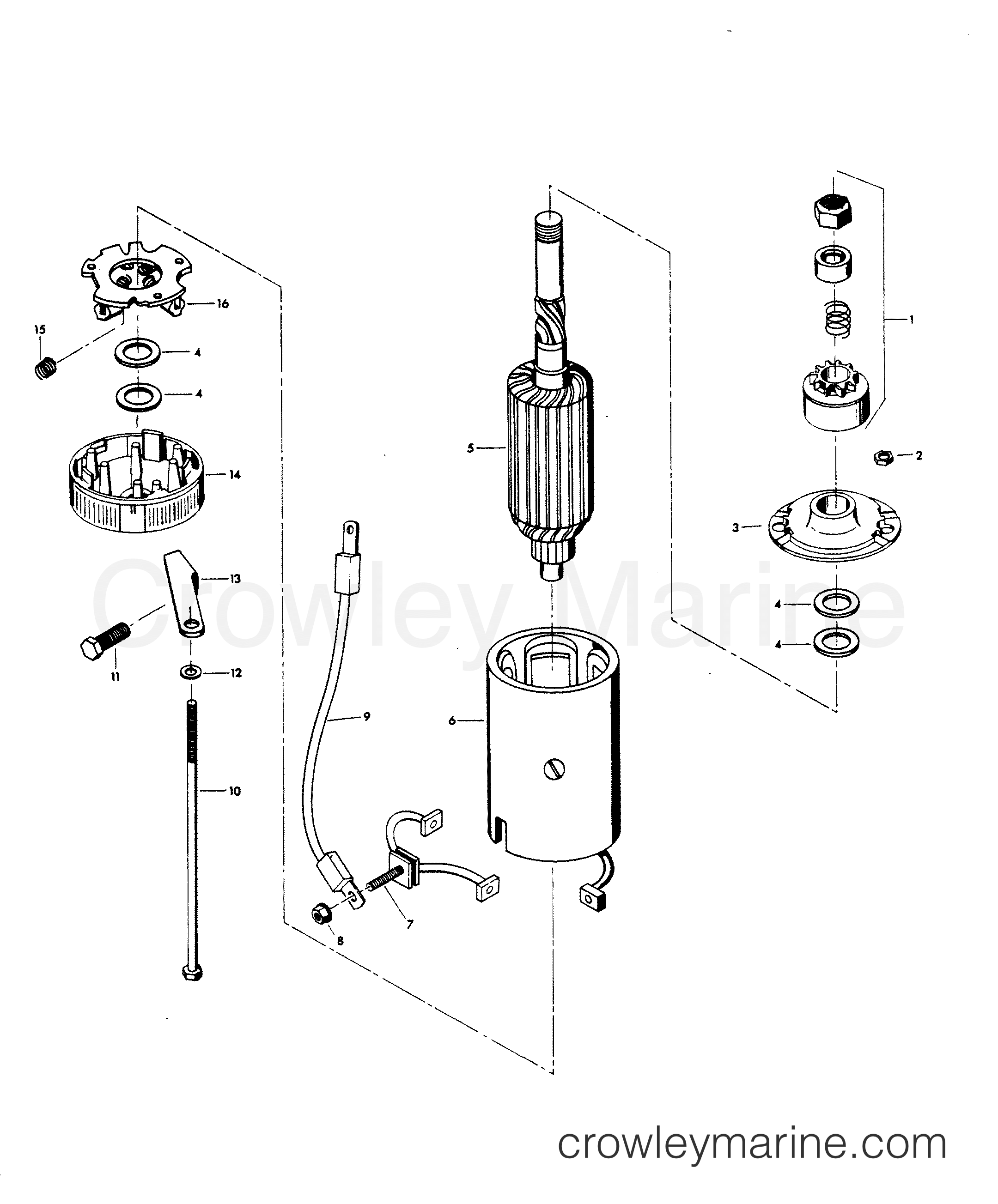1981 Outboard 115 - H1158B81E - STARTER