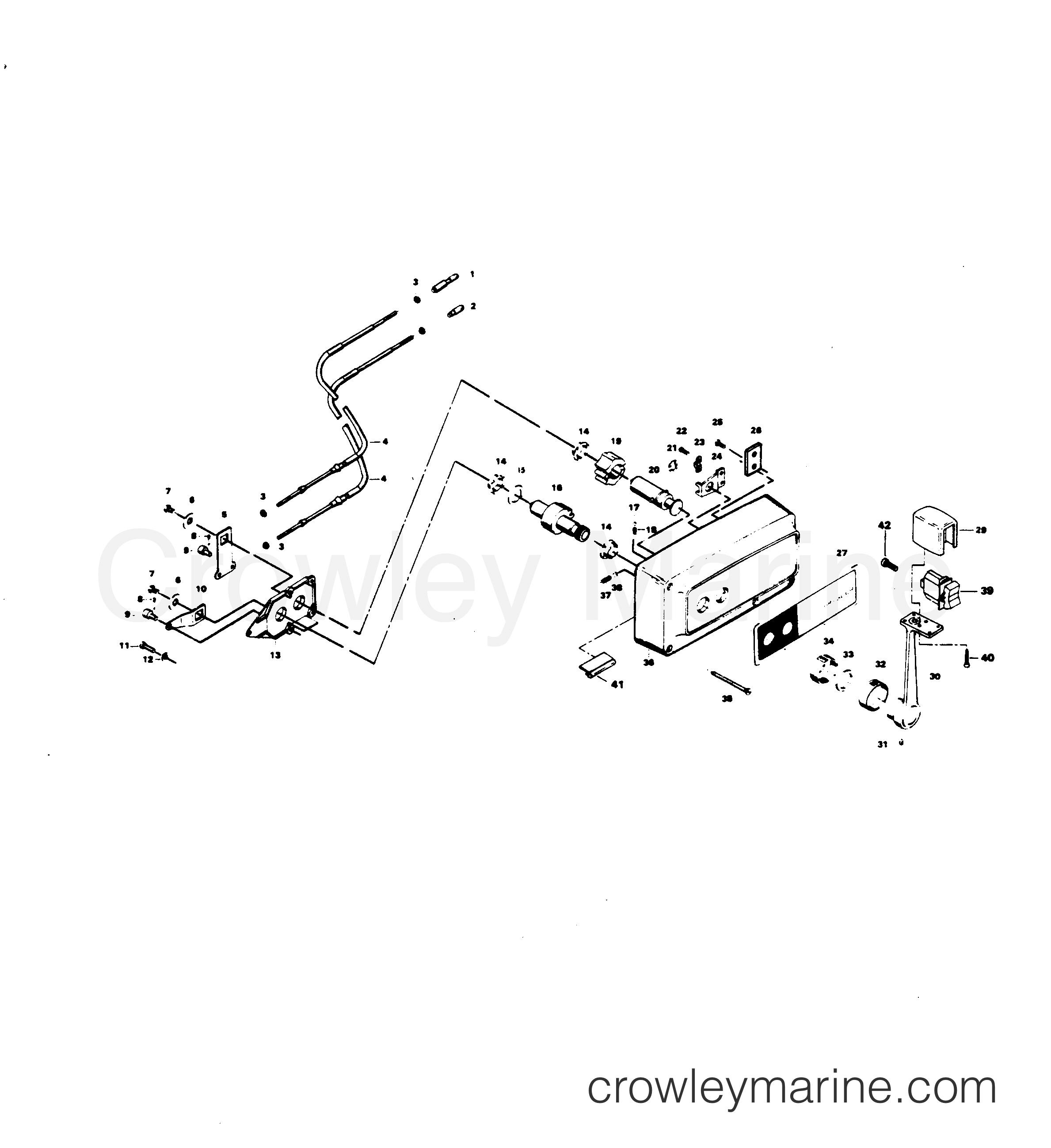 1983 Outboard 115 - 1158B3F - REMOTE CONTROL