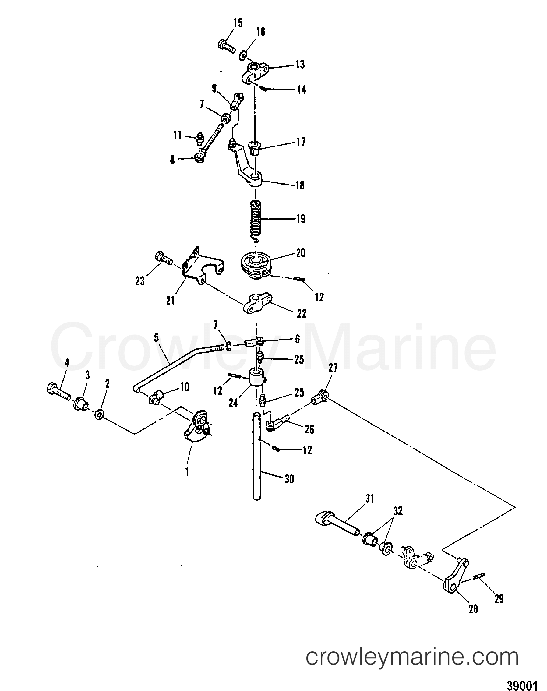 1987 Outboard 40 [ELPTO] - 7040737 - THROTTLE CONTROL