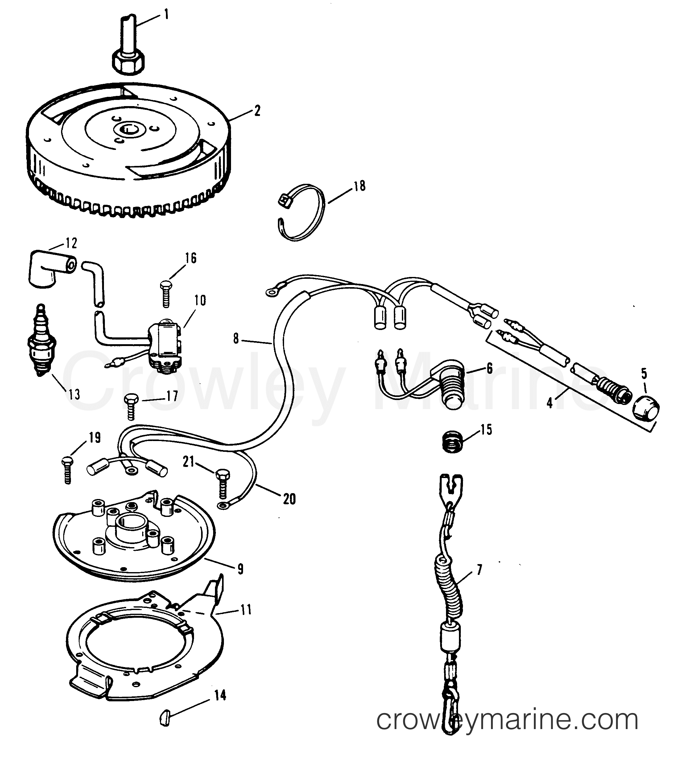 1995 Outboard 9.9 - H009201RS [MH] - IGNITION SYSTEM