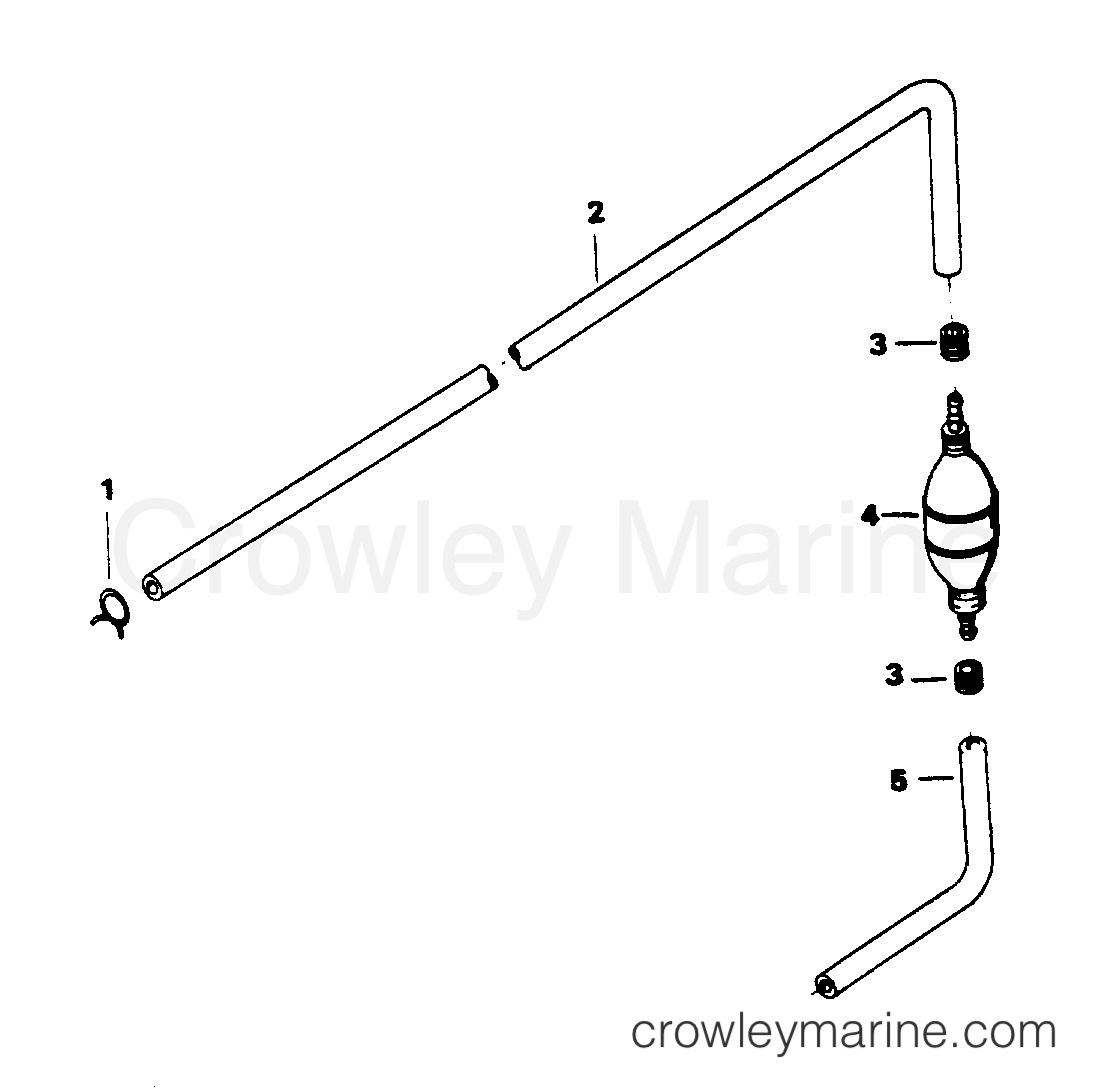 1985 Outboard 125 - 1258F5A [Force] - FUEL LINE