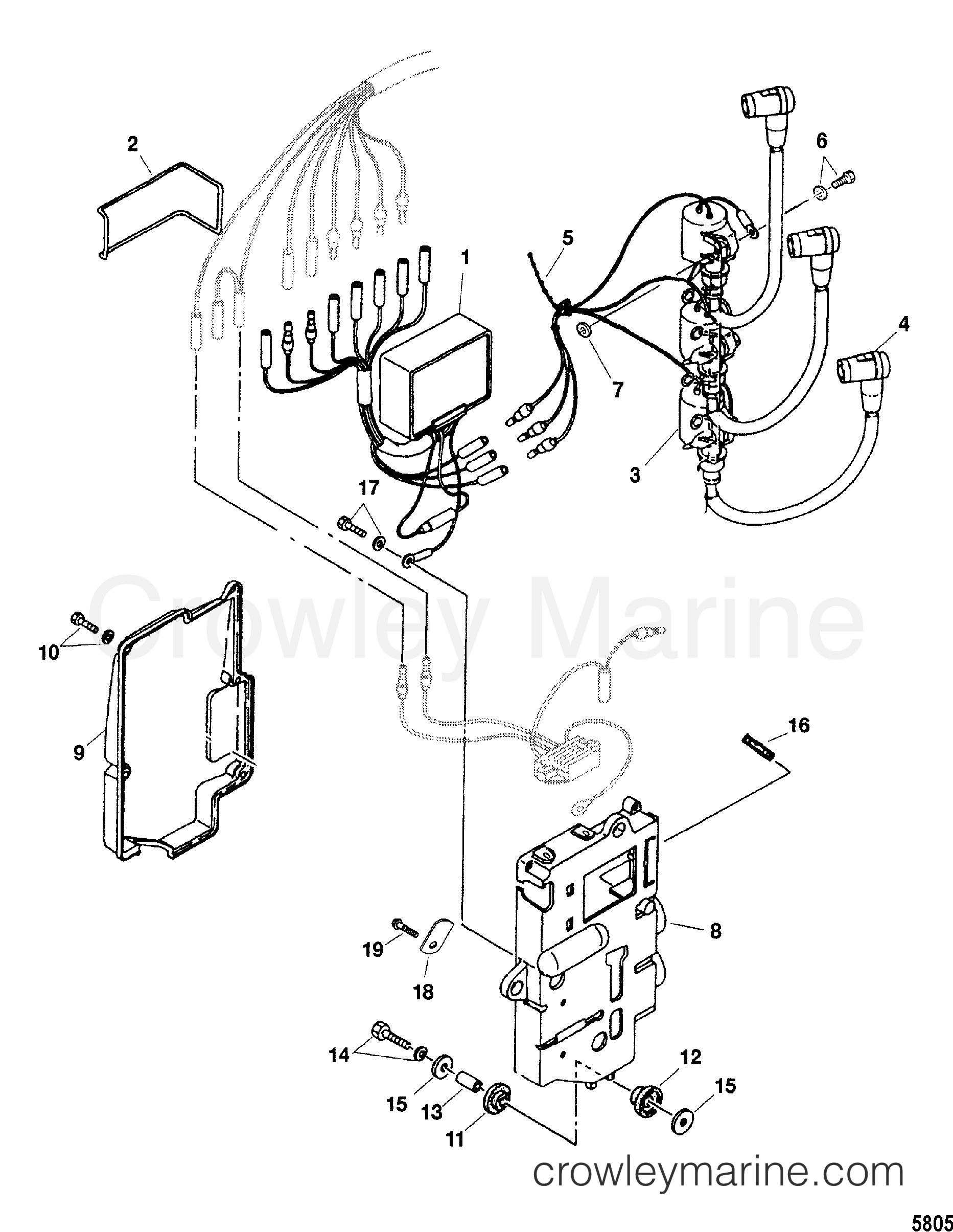 2003 Outboard 40 [M] - 7040203ML - ELECTRICAL COMPONENTS