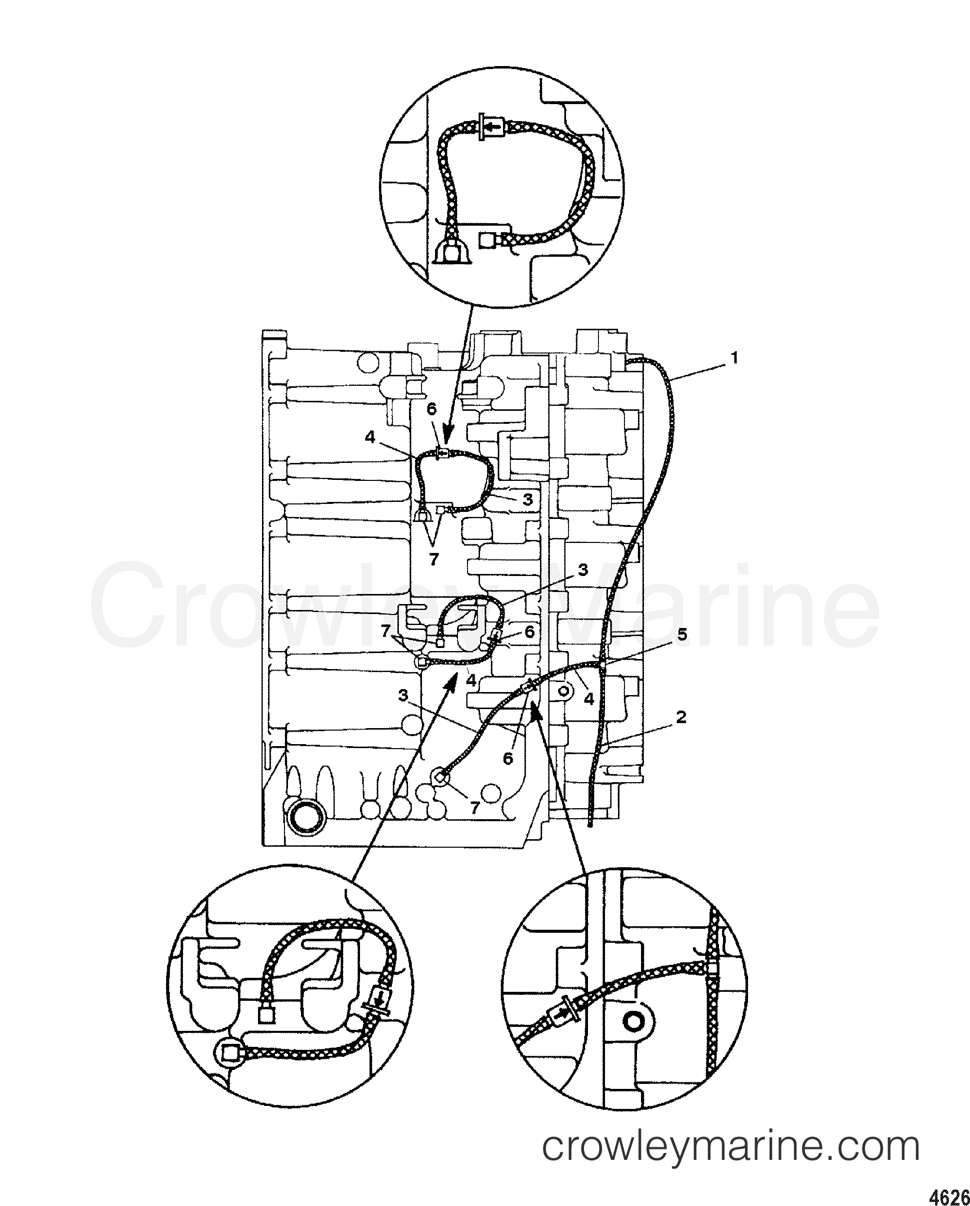1999 Outboard 90 [ELPTO] - 7090412HB - BLEED SYSTEM