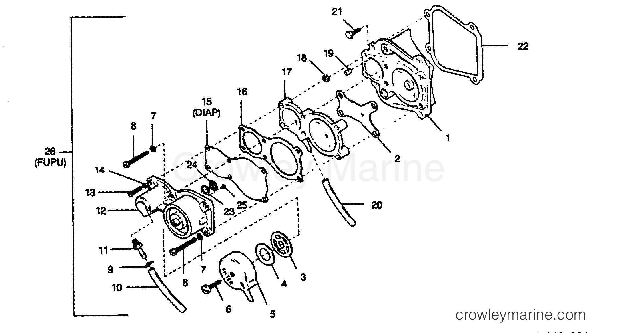 1989 Outboard 50 - 507A9D [Force] - FUEL PUMP