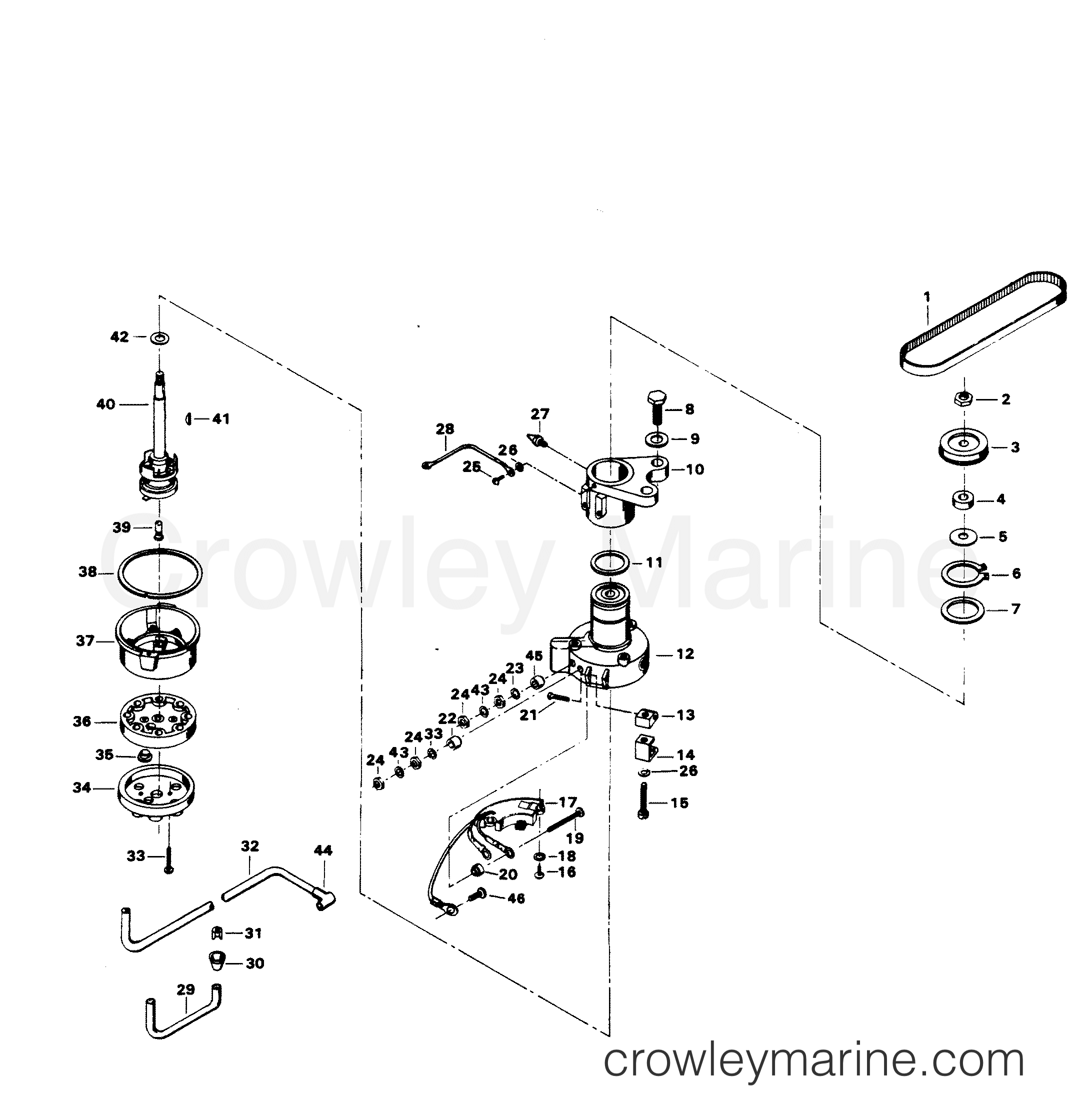 1983 Outboard 75 - H0758B83F - DISTRIBUTOR