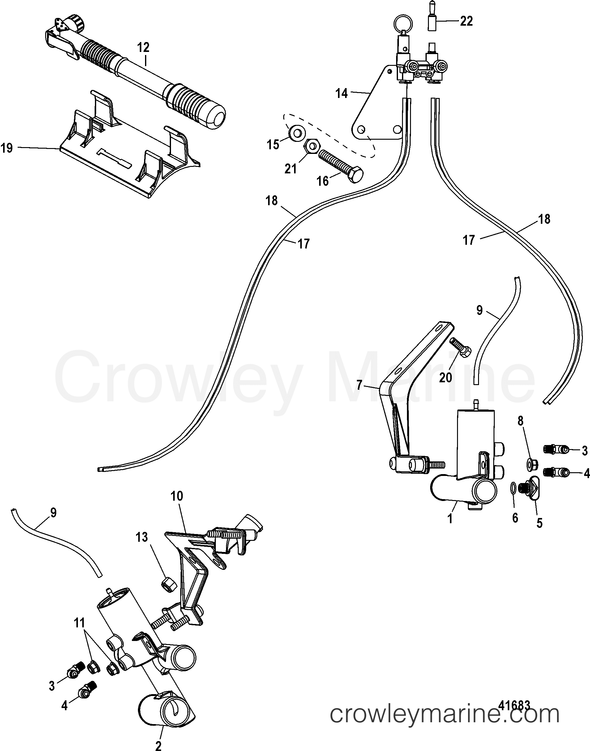 1998 Inboard Engine 8.1L HO [MPI] - 308100621 - WATER DRAIN SYSTEM