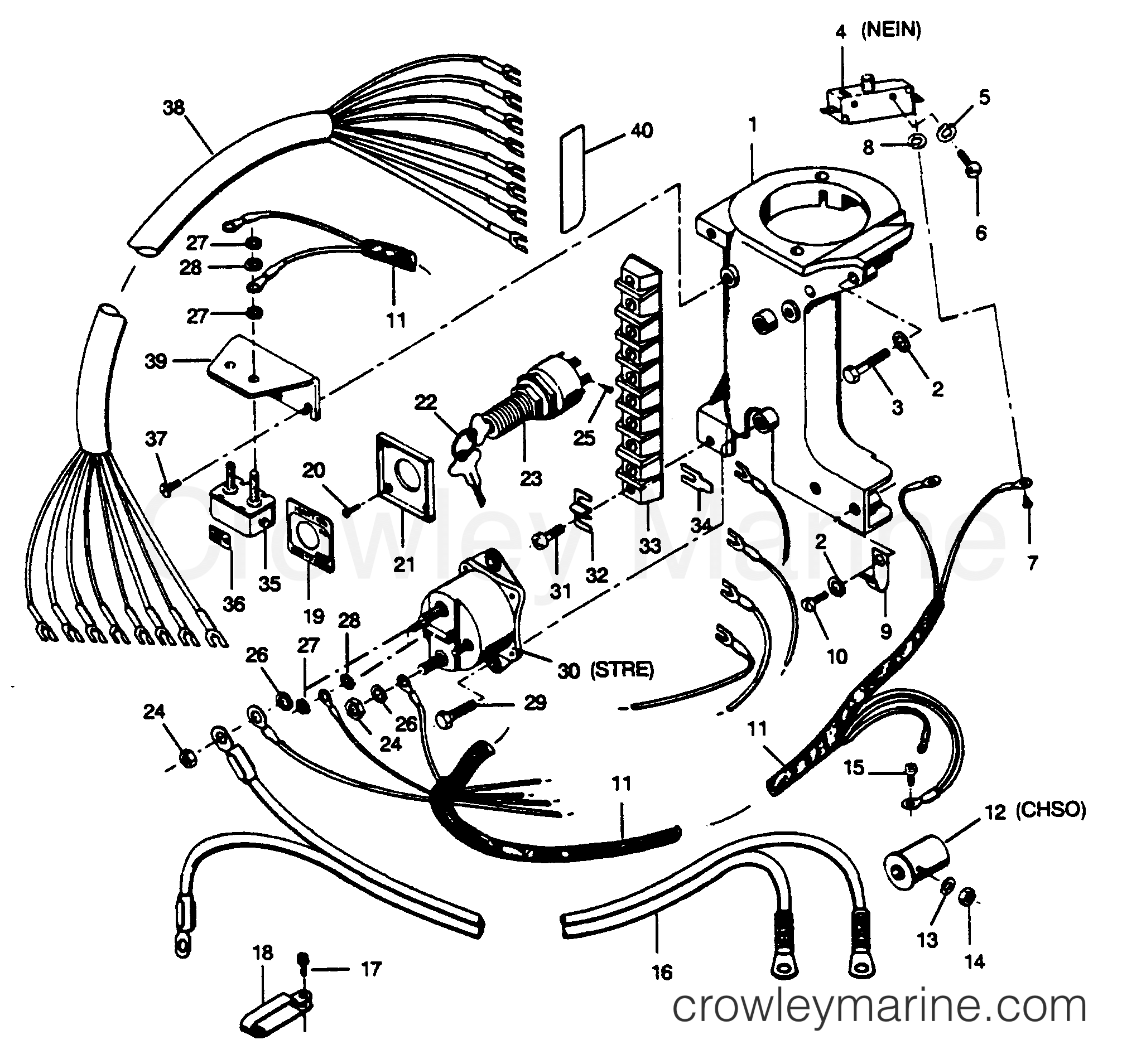 1989 Outboard 35 - H0358F89C [C] - ELECTRICAL COMPONENTS