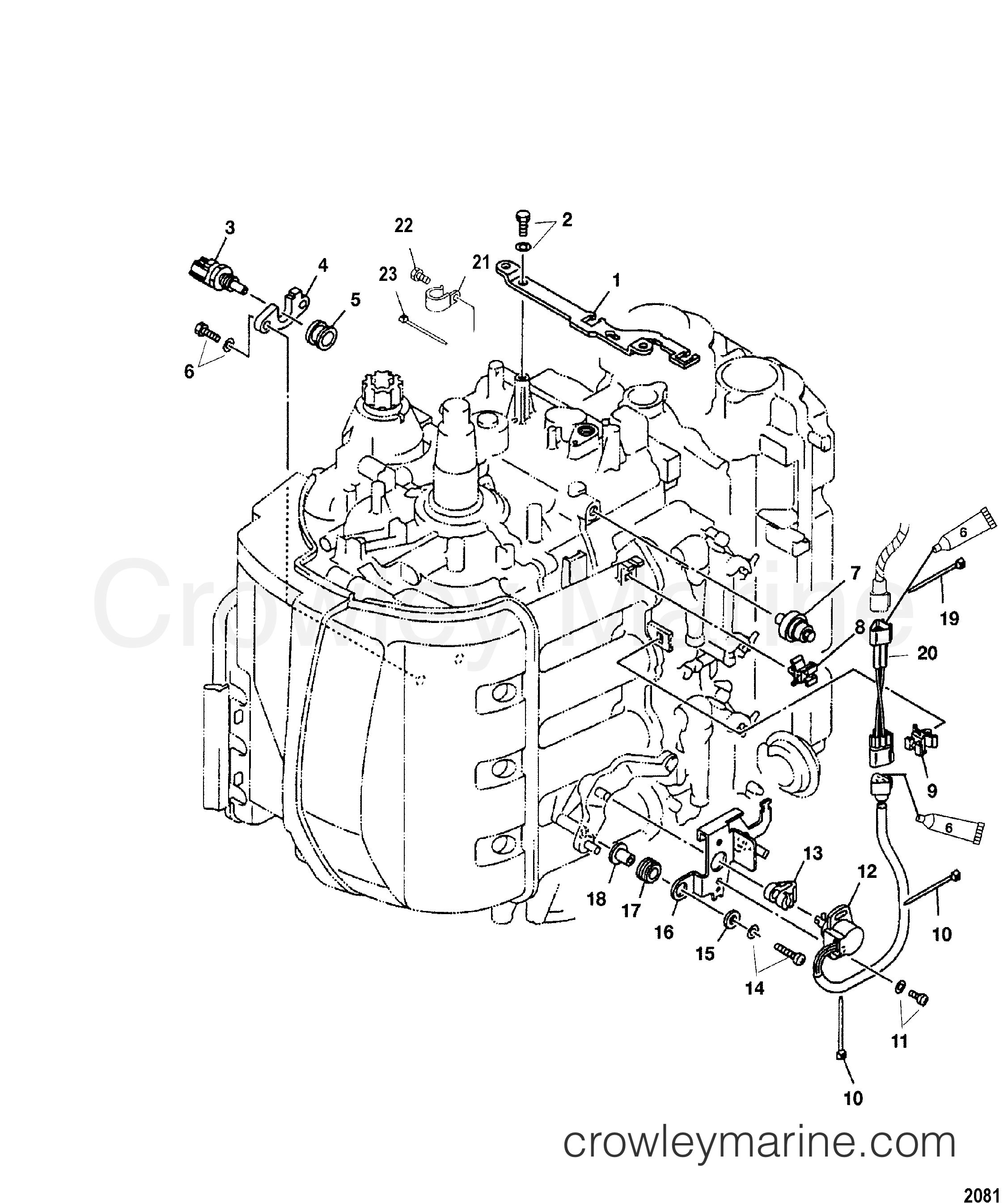 2001 Outboard 75 [ELPT 4] - 7F75412KD - SENSORS