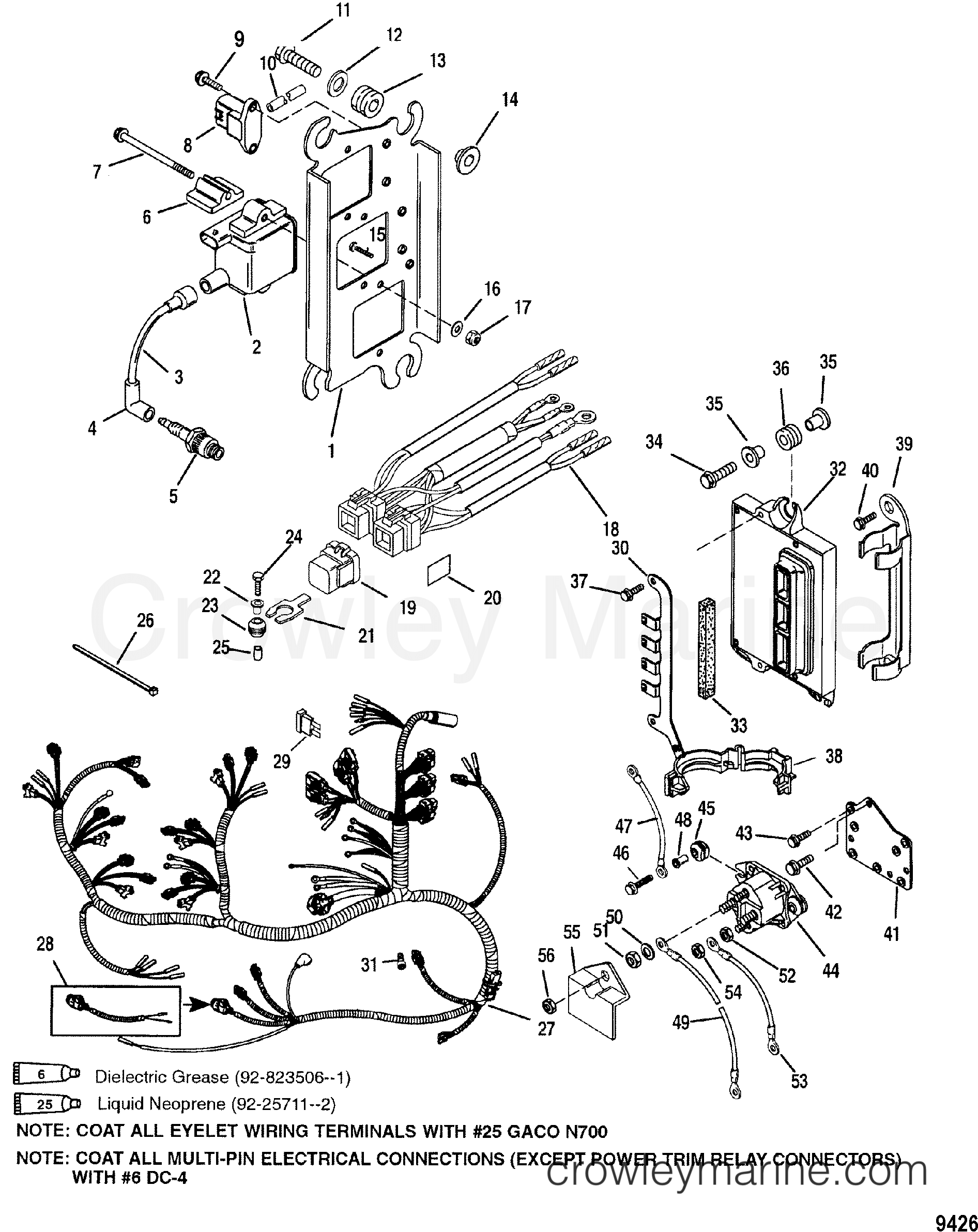 1998 Outboard 135DFI [L] - 7135473GD - ELECTRICAL COMPONENTS