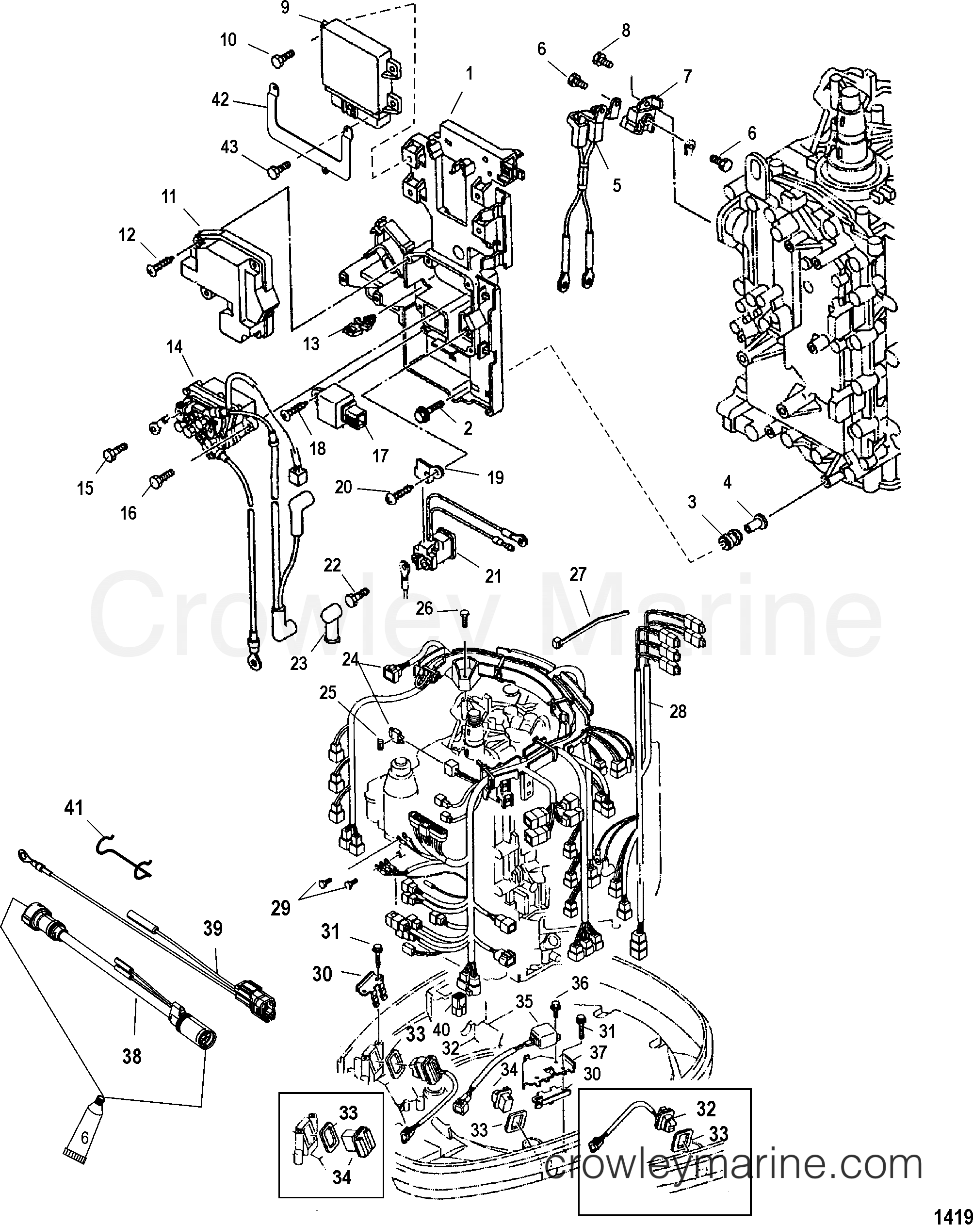 2005 Outboard 225EFI [XXL 4] - 1225F33DK - ELECTRICAL COMPONENTS