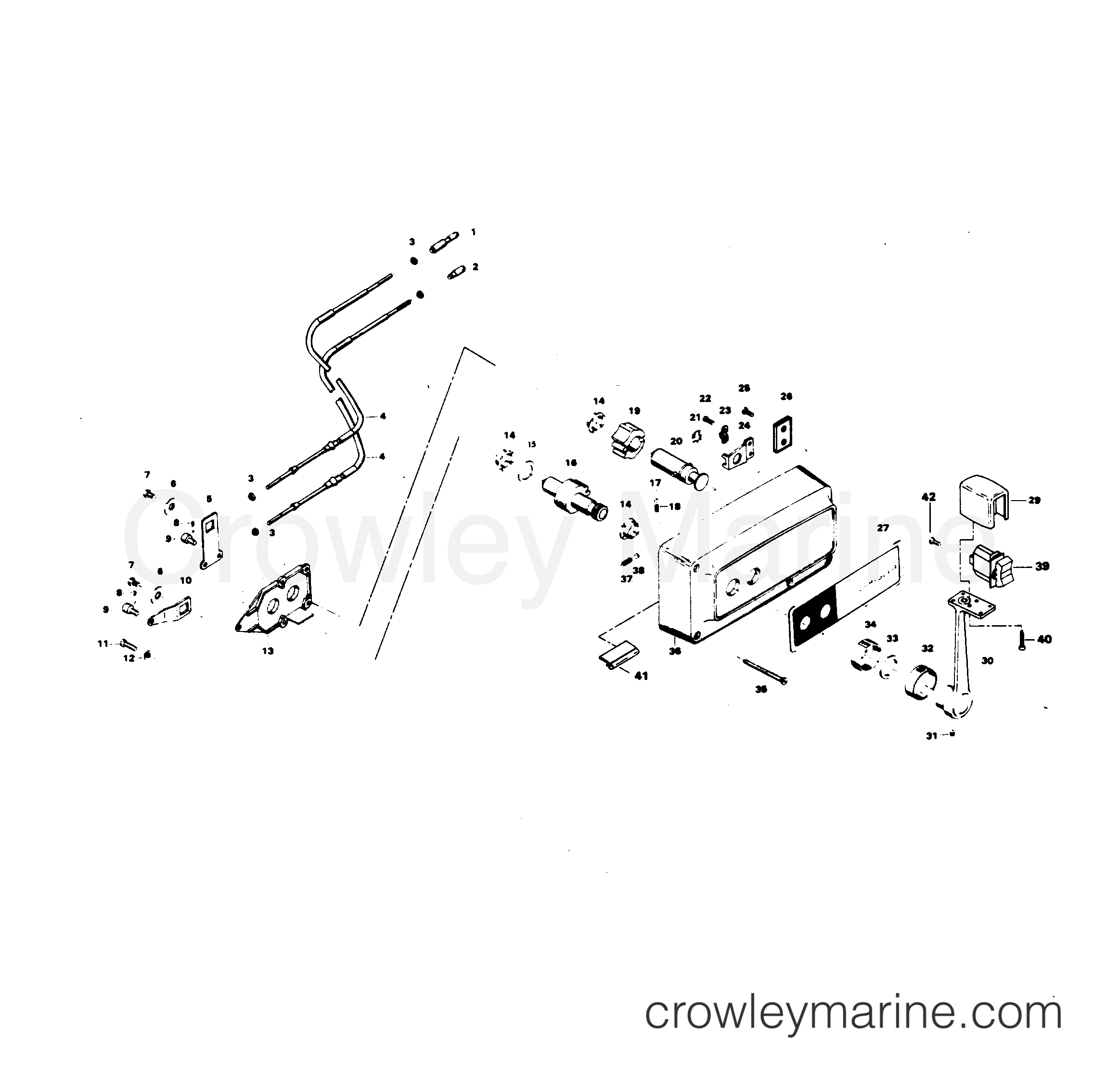 1983 Outboard 90 - H0908H83A - REMOTE CONTROL