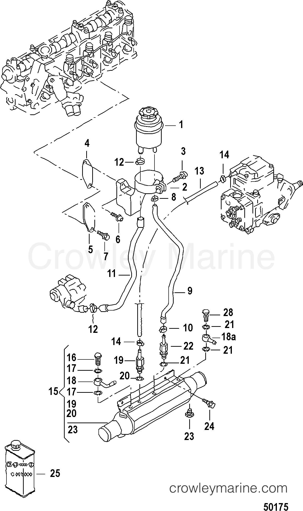 2012 Inboard Engine 2.5L TDI - 3D250010D - OIL CONTAINER COMPONENTS, TDI MODELS