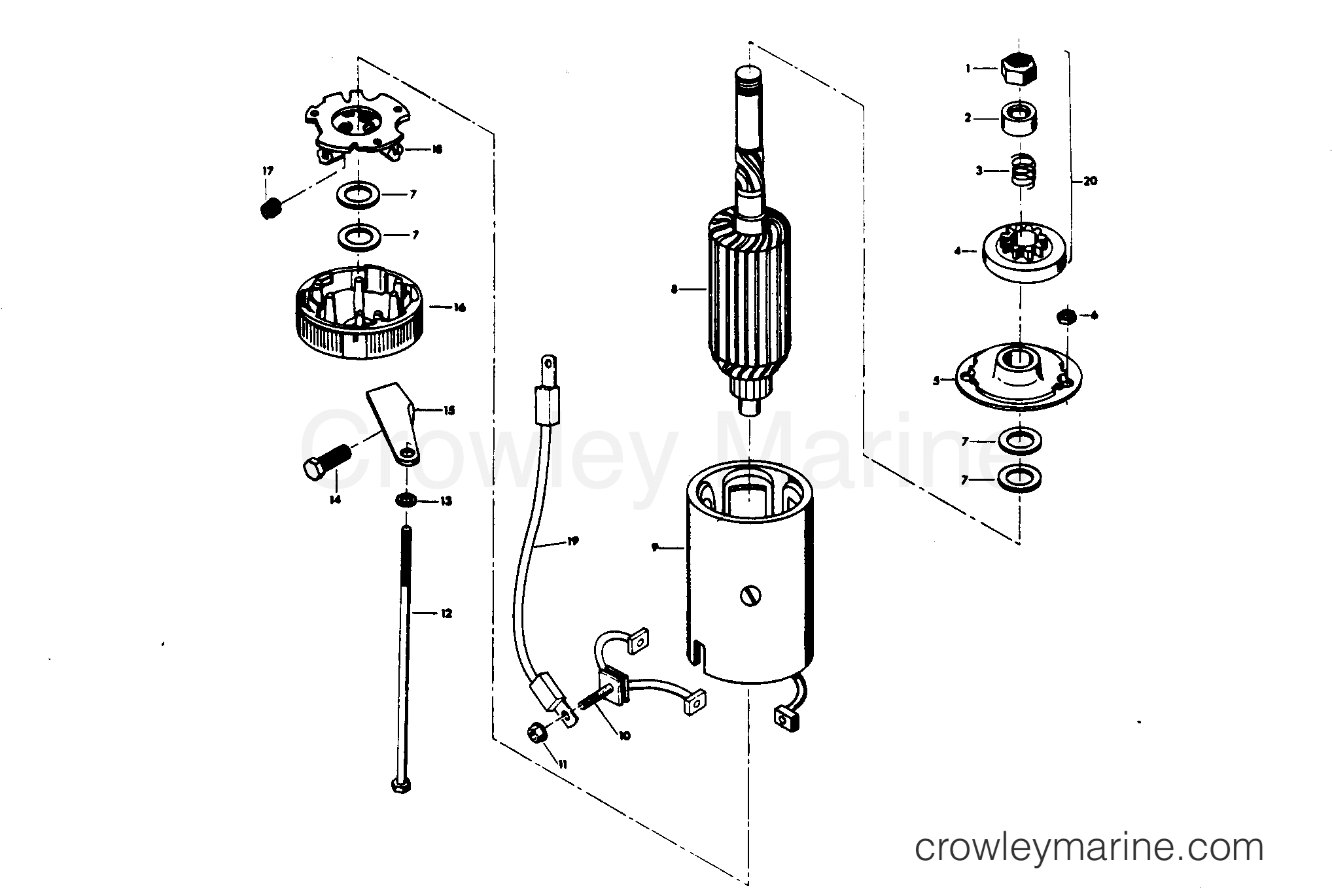 1977 Outboard 85 - H0859H77A - STARTER