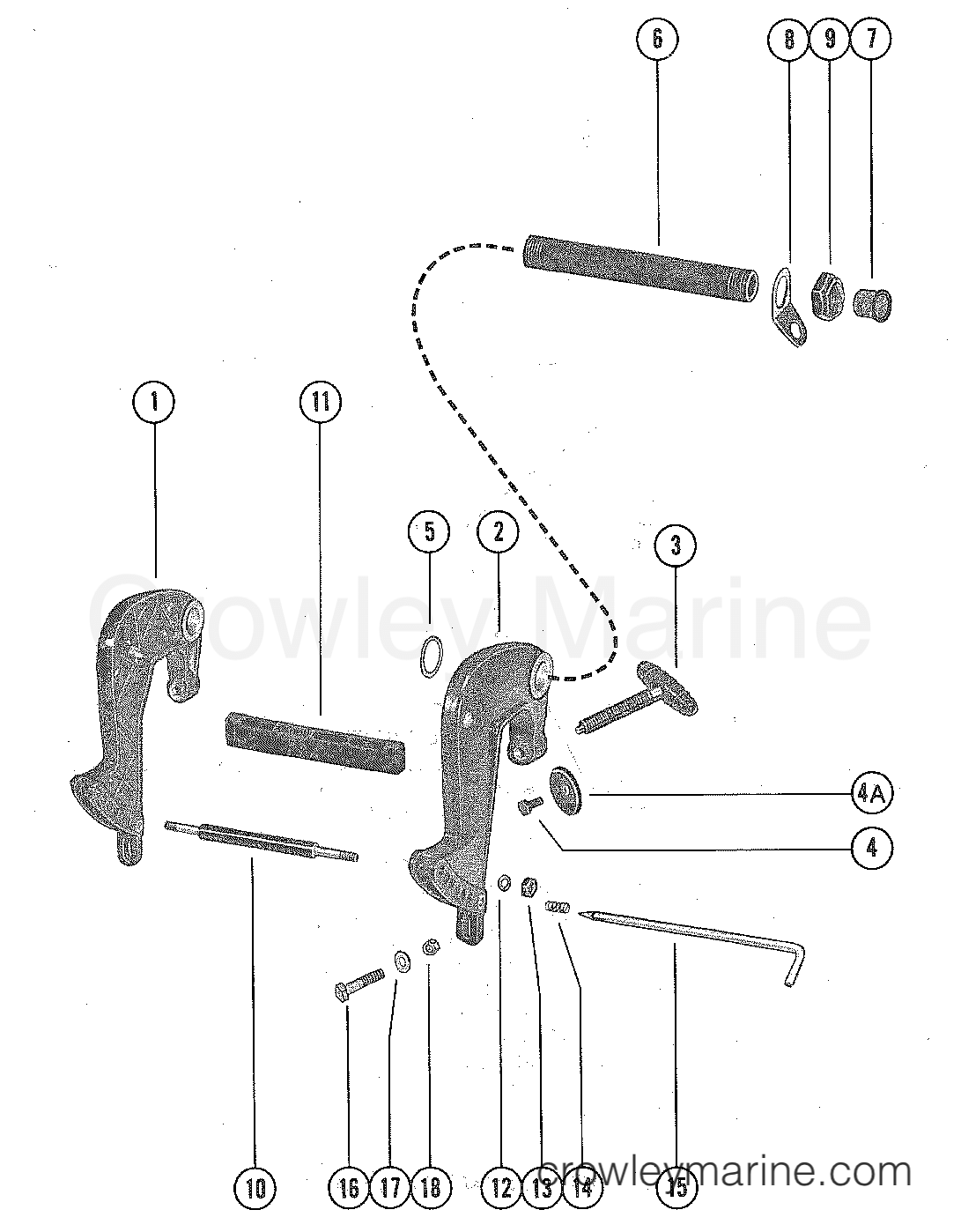 1978 Outboard 4.5 [ML] - 1005228 - CLAMP BRACKET ASSEMBLY