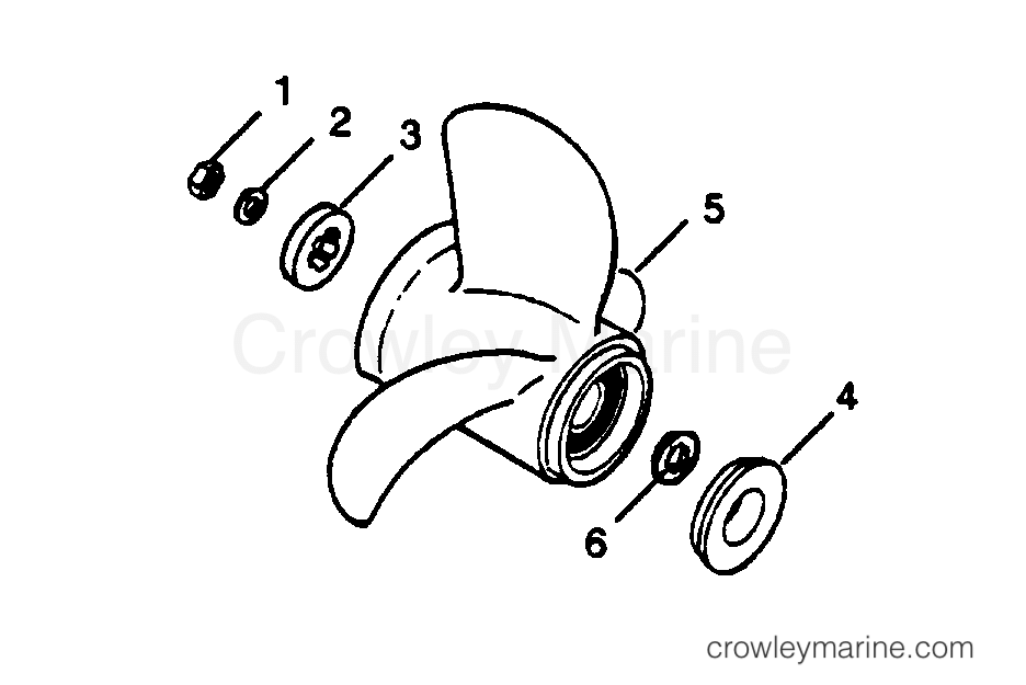 1989 Outboard 85 - 856A9G [Force] - FLARED HUB PROP