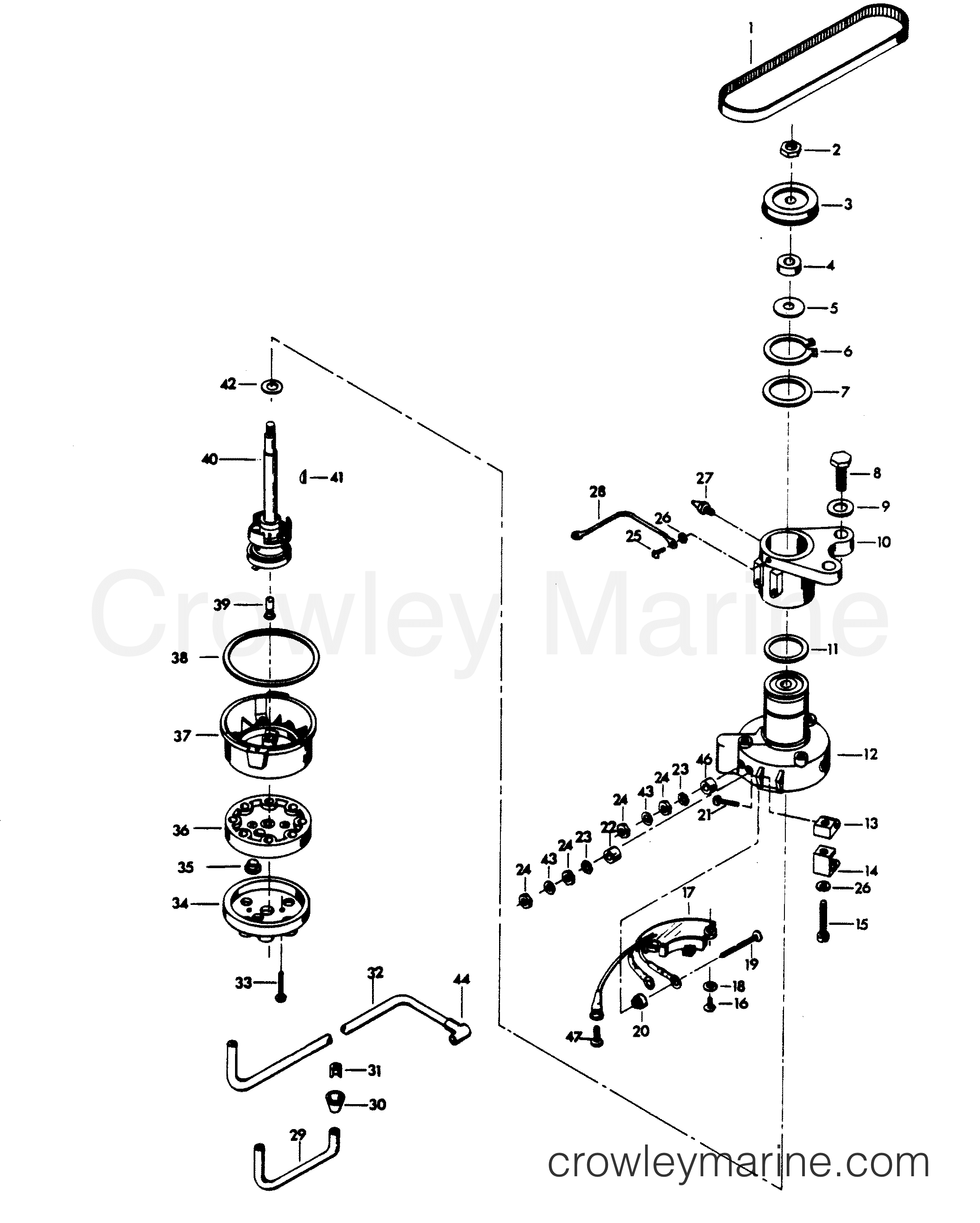 1979 Outboard 115 - H1159H79C - DISTRIBUTOR