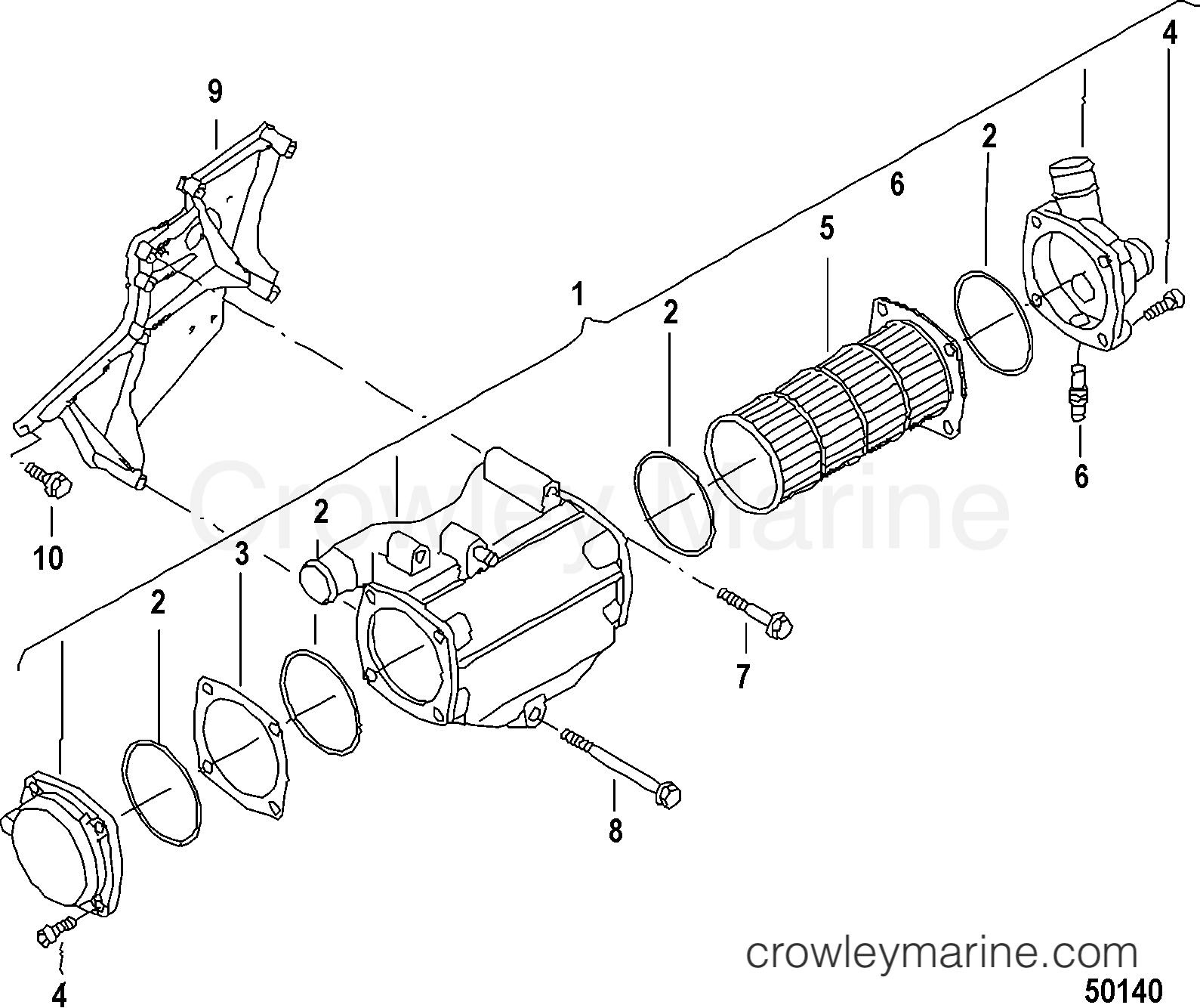 2012 Inboard Engine 3.0L TDI - 3D300017D - RADIATOR