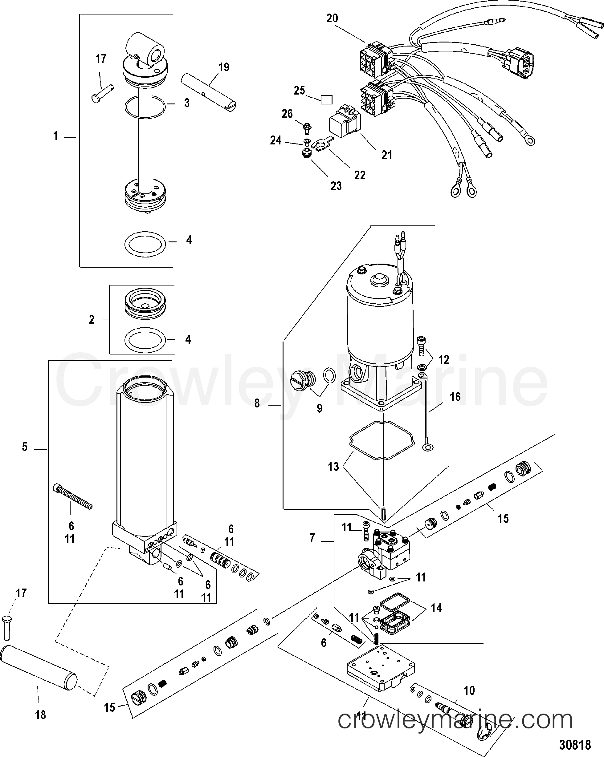 POWER TRIM 2001 Outboard 40 [ELPT/BF 4] 7F40452KD Crowley Marine