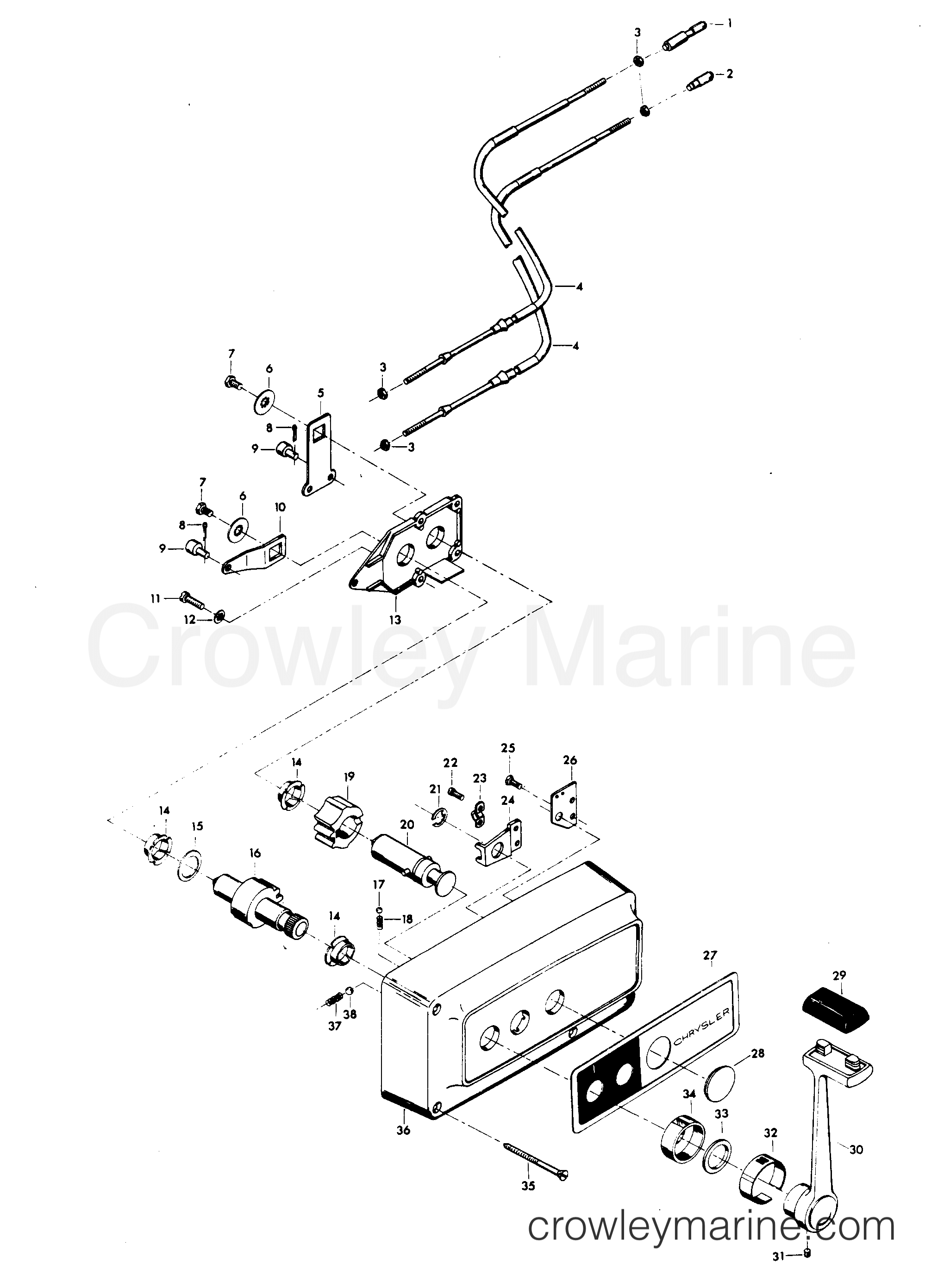 1978 Outboard 55 - 559B8K - REMOTE CONTROL