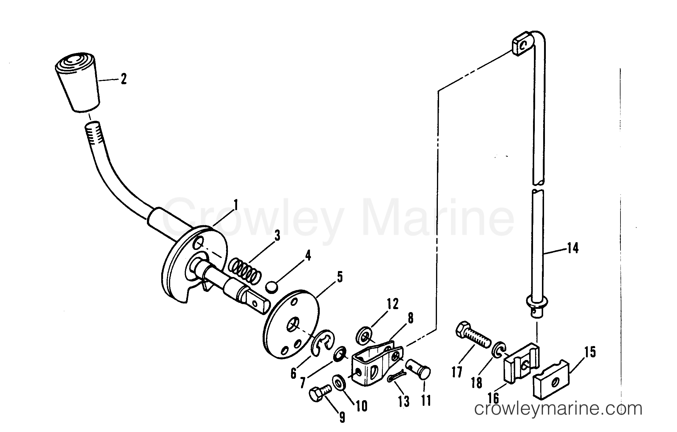 Serial Range Outboard 3.5 - 642-23740 AND BELOW [M] - GEAR SHIFT